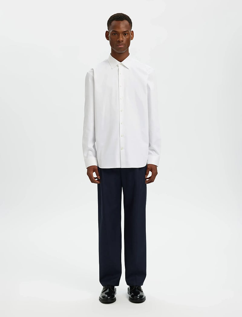 Selected - SLMREG-PERFORMANCE SHIRT LS NOOS - formelle skjorter - bright white - 4