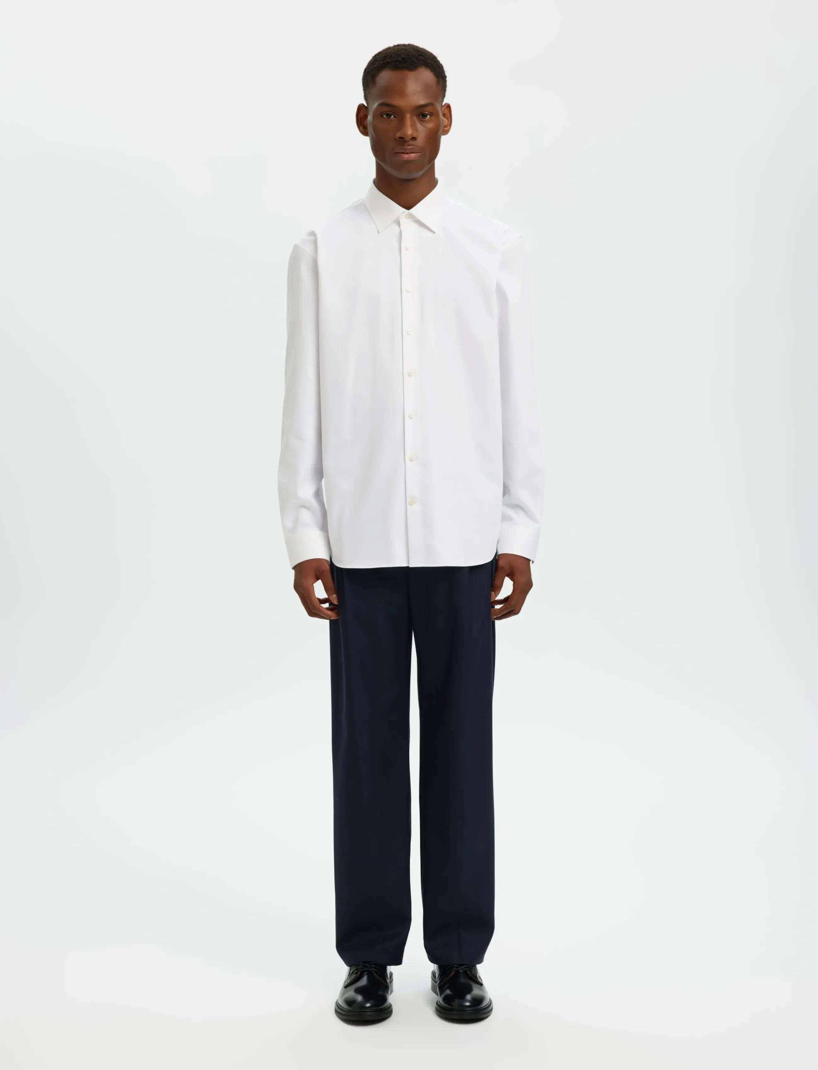 Selected - SLHREG-PERFORMANCE SHIRT LS NOOS - formelle hemden - bright white - 4