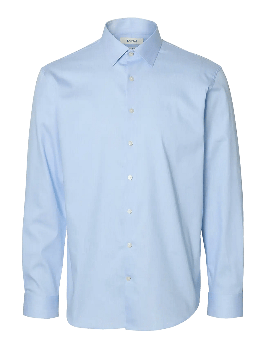 Selected - SLHREG-PERFORMANCE SHIRT LS NOOS - formelle skjorter - light blue - 1