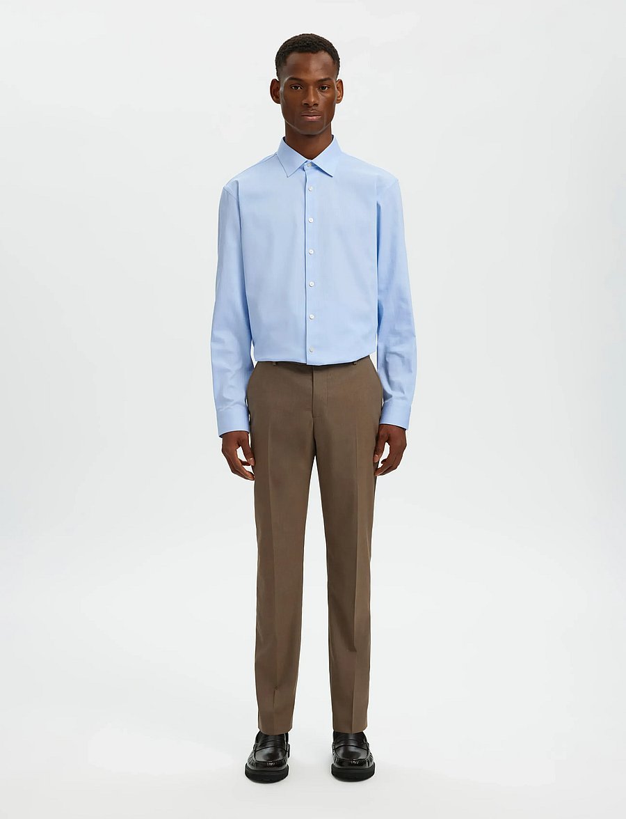 Selected - SLHREG-PERFORMANCE SHIRT LS NOOS - formelle skjorter - light blue - 3