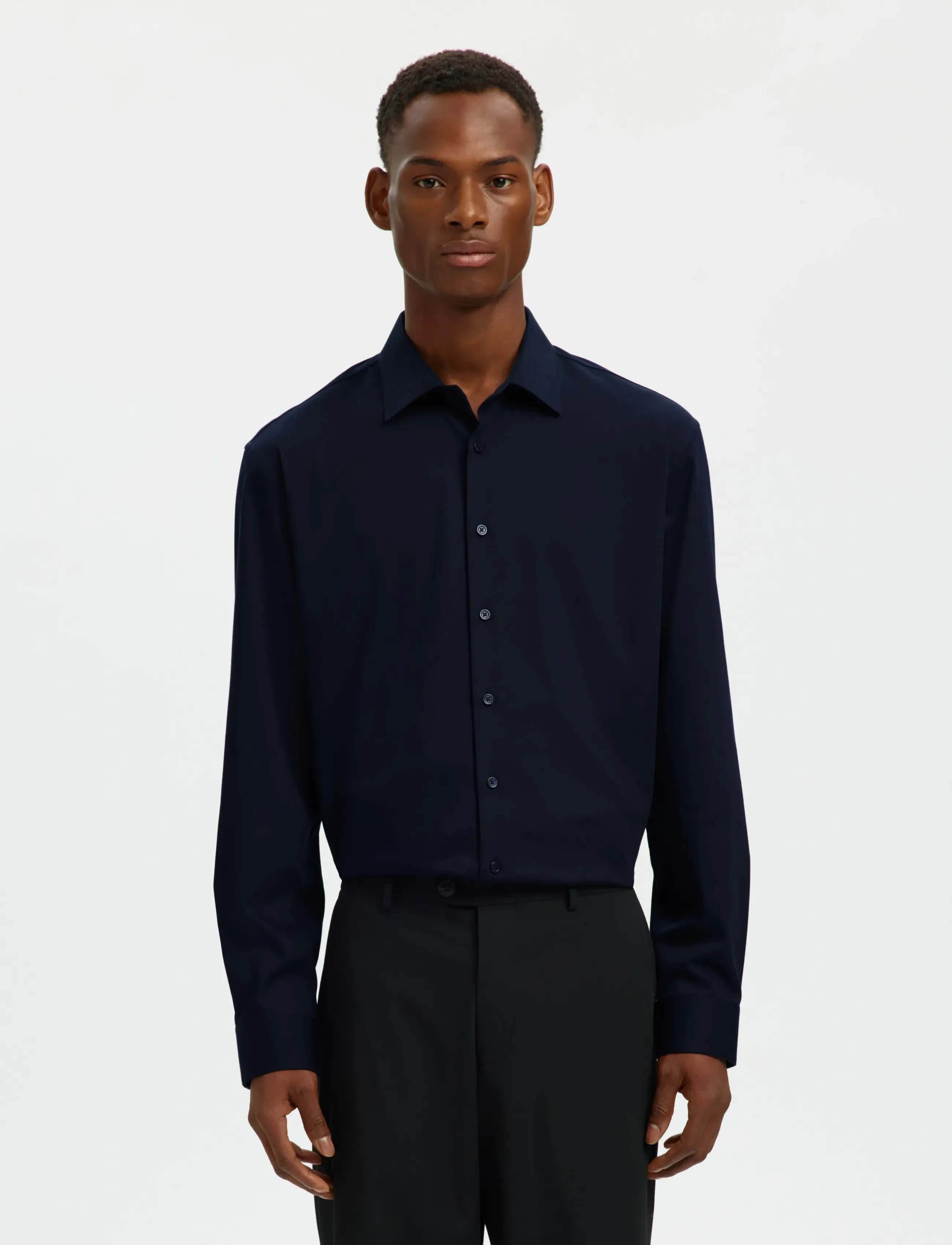 Selected - SLHREG-PERFORMANCE SHIRT LS NOOS - pidulikud särgid - sky captain - 0