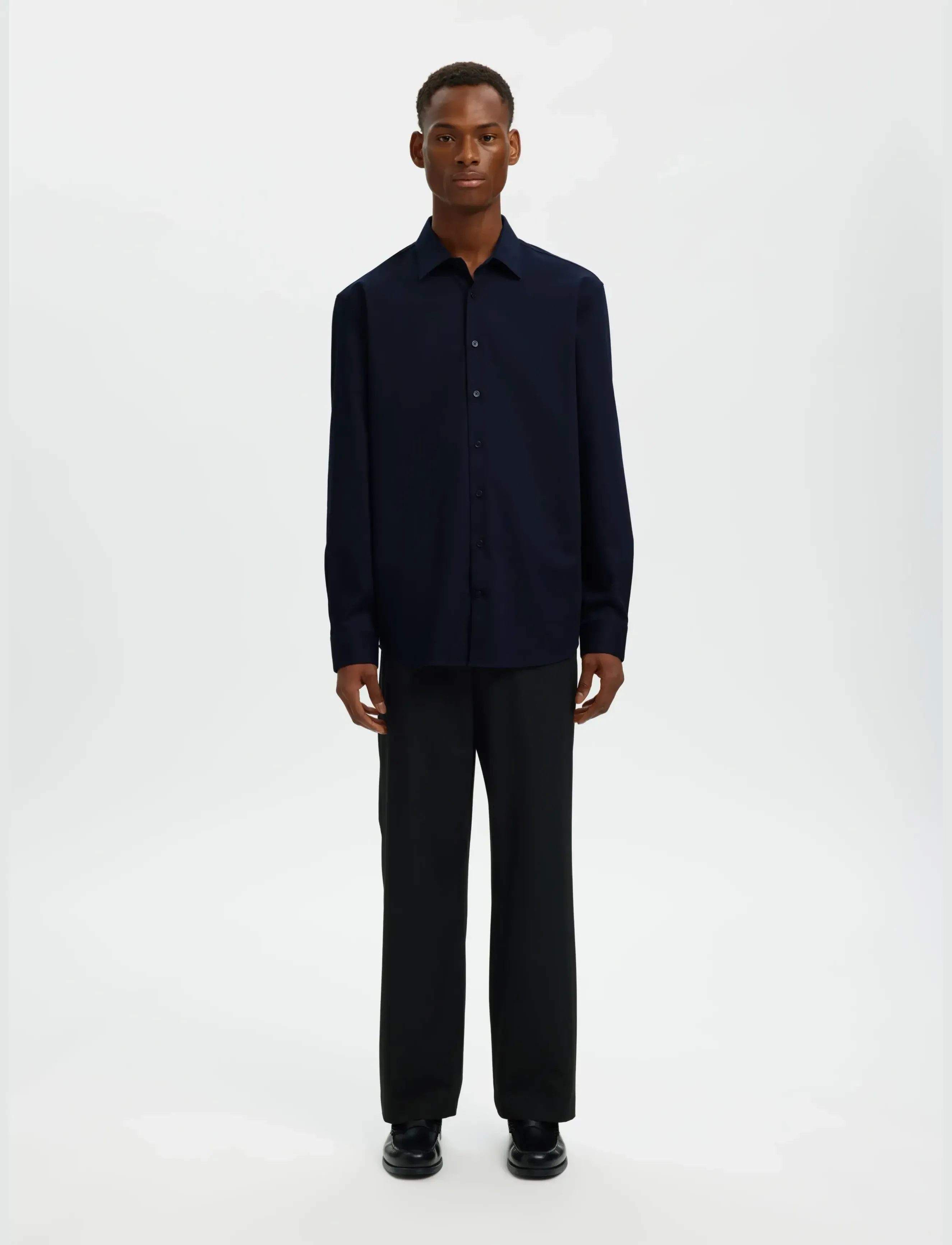 Selected - SLHREG-PERFORMANCE SHIRT LS NOOS - pidulikud särgid - sky captain - 3
