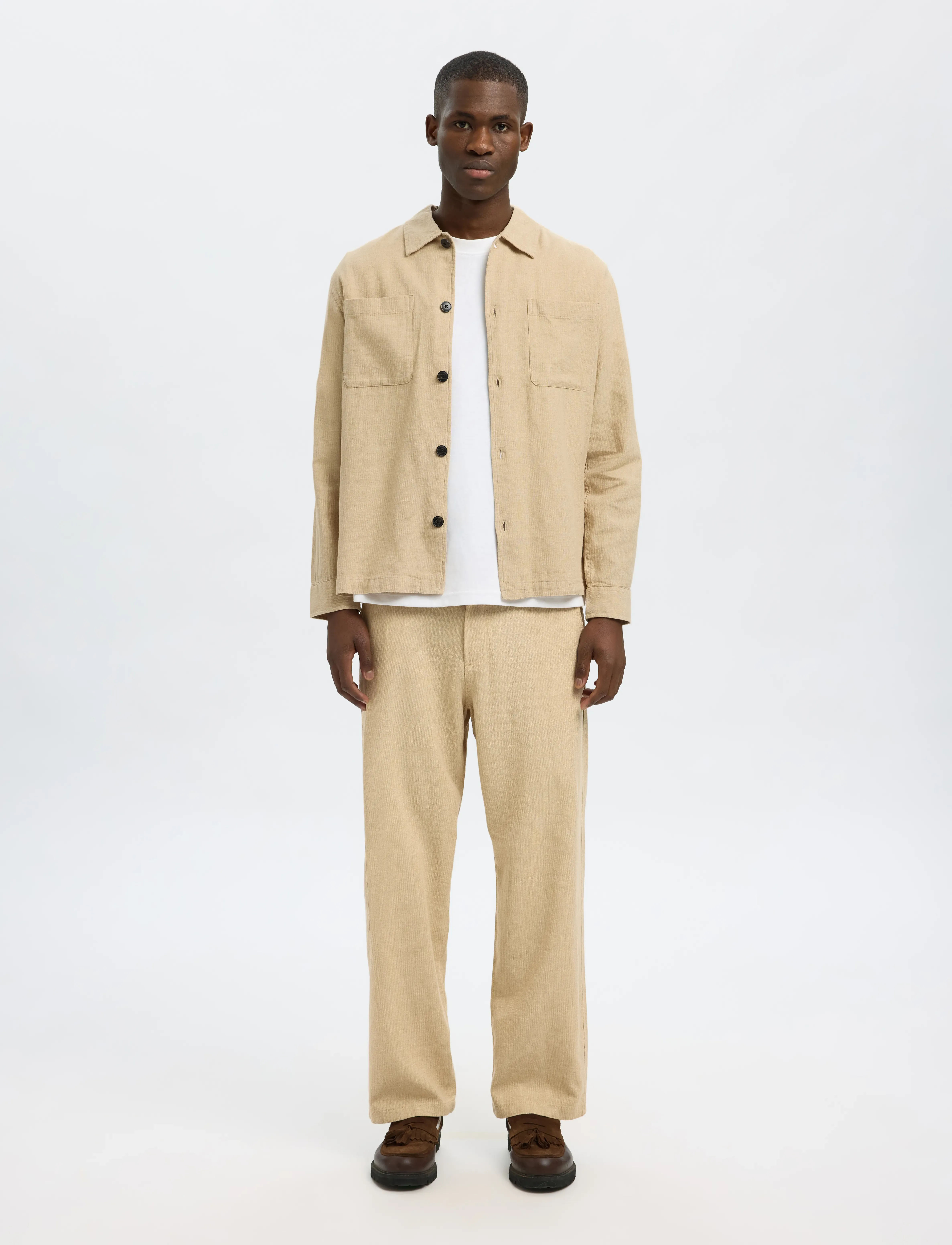 Selected - SLH-BRODY SUN OVERSHIRT LS NOOS - incense - 5