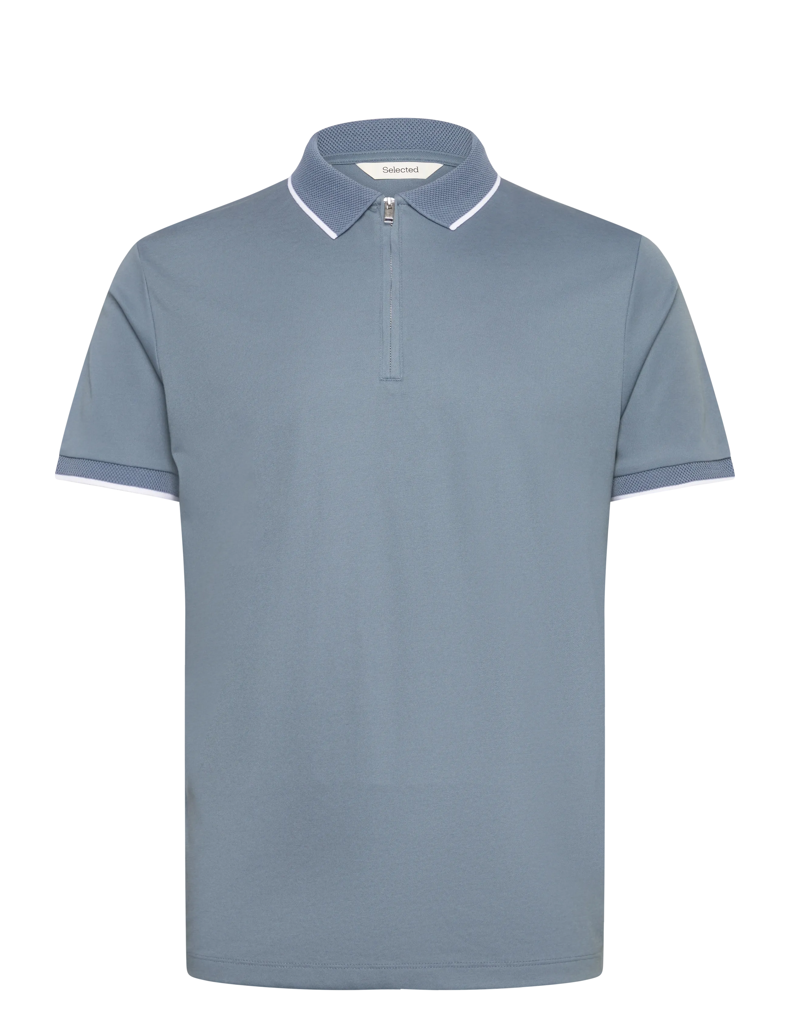Selected SLHFAVE SPORT ZIP SS POLO NOOS - Pikéer - BLUE MIRAGE / blue