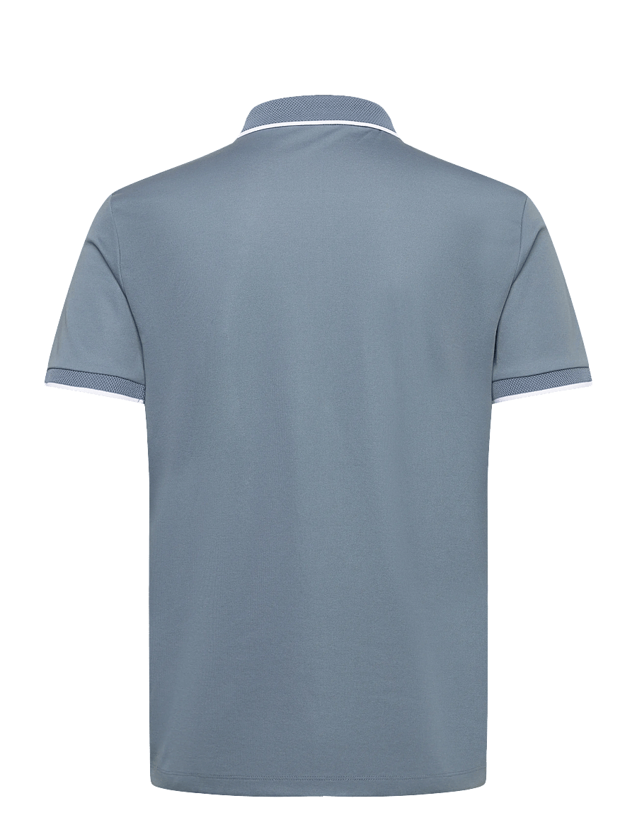 Selected - SLHFAVE SPORT ZIP SS POLO NOOS - kurzärmelig - blue mirage - 2