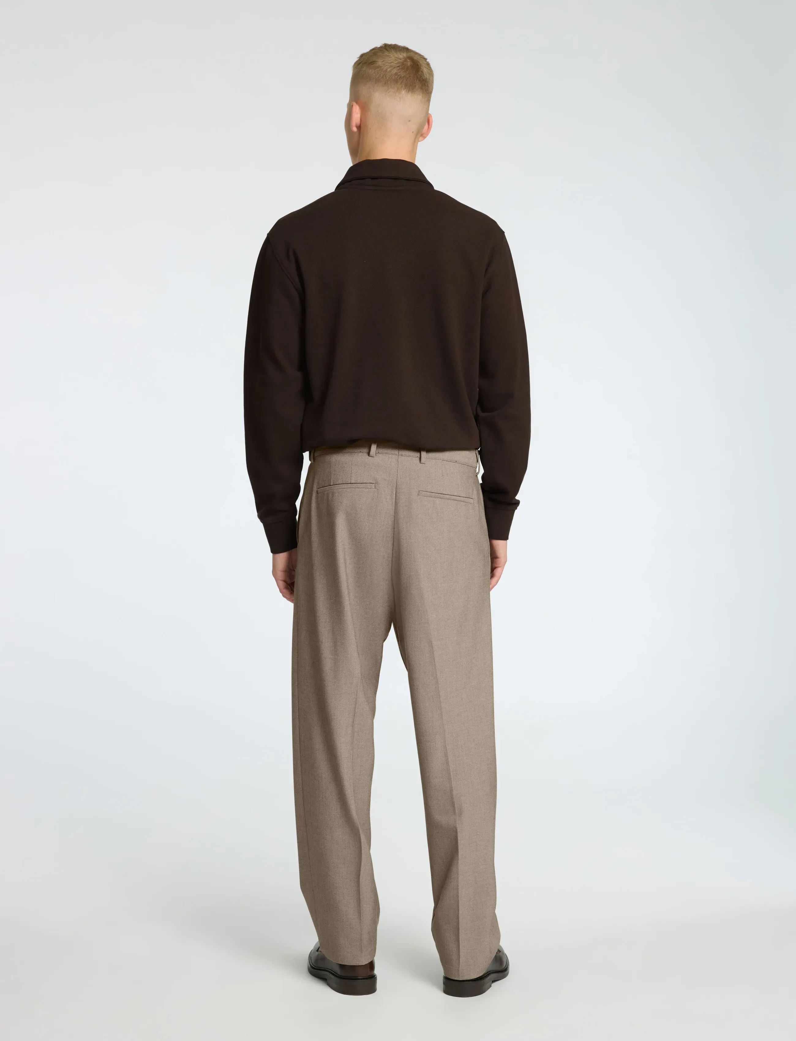 Selected - SLM220-LOOSE ROBERT FLEX PANT NOOS - casual bukser - sand - 2