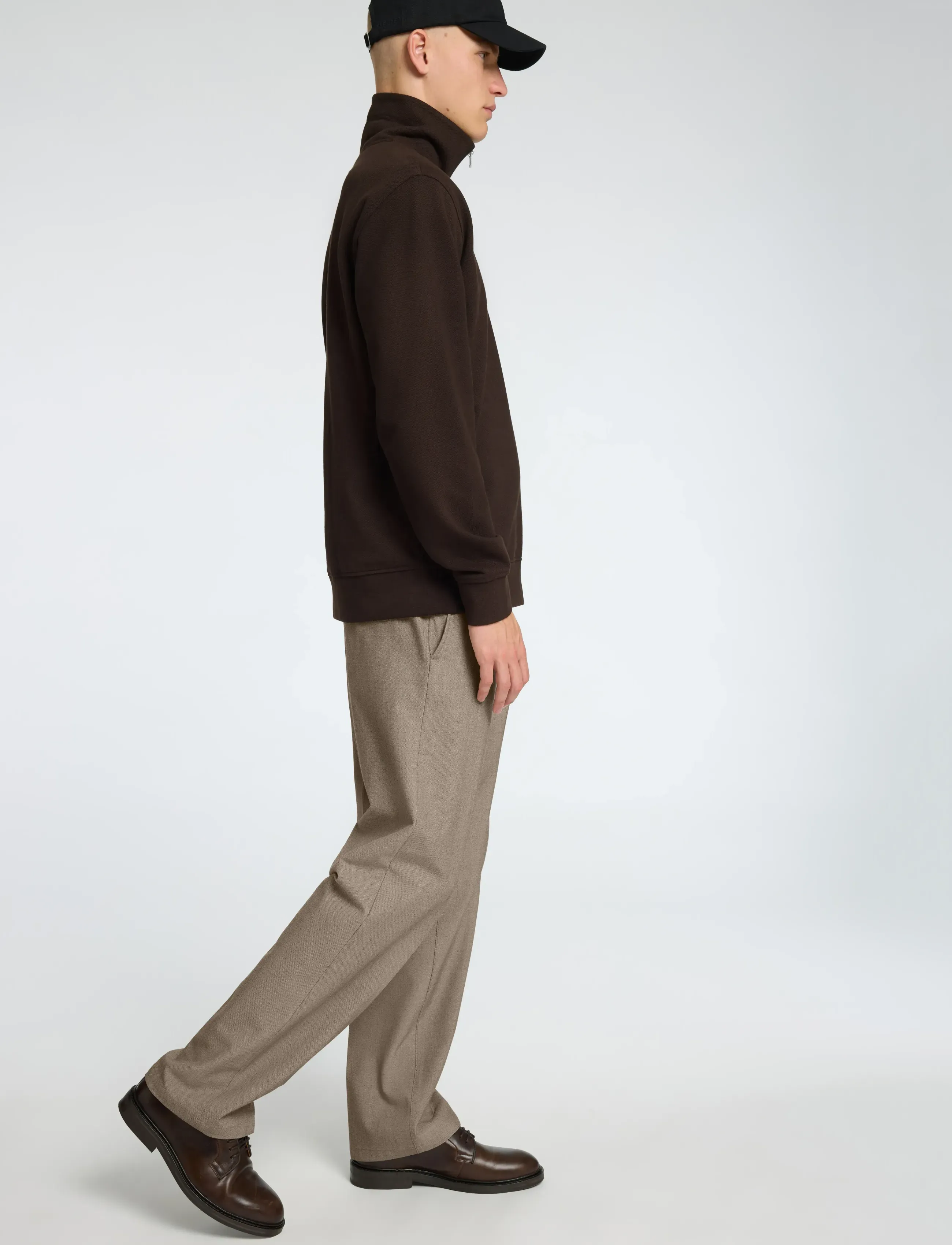 Selected - SLM220-LOOSE ROBERT FLEX PANT NOOS - casual bukser - sand - 5