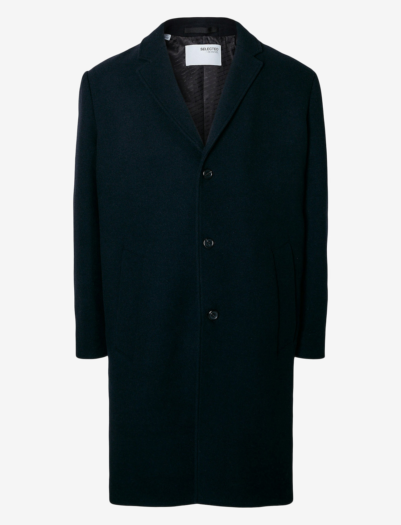 Selected - SLHMILO OVERCOAT - vinterjackor - black - 1