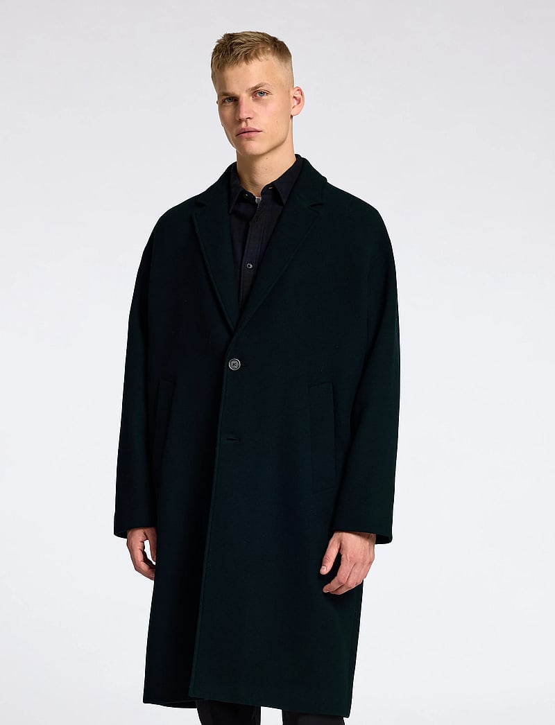 Selected - SLHMILO OVERCOAT - vinterjackor - black - 0