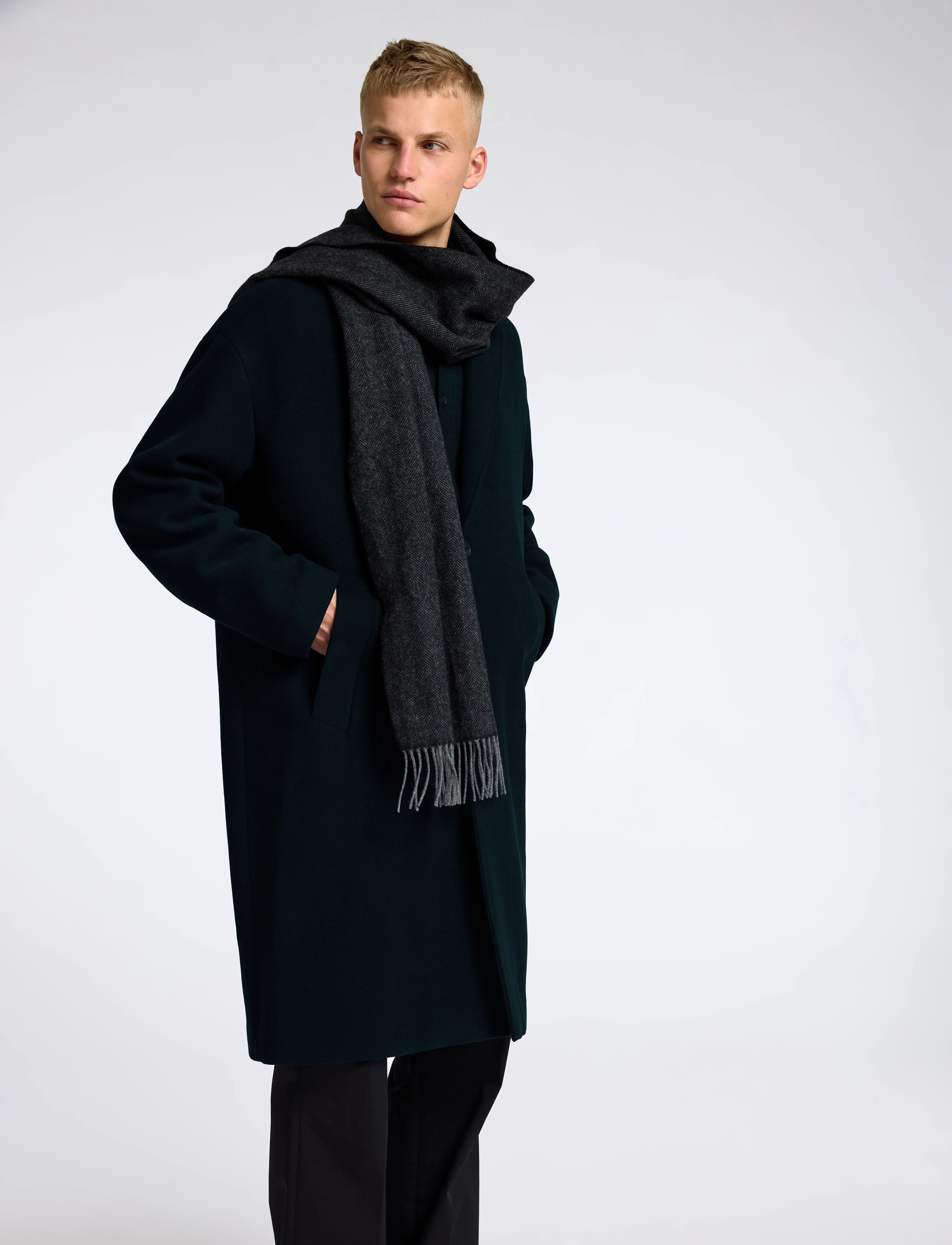 Selected - SLHMILO OVERCOAT - black - 4