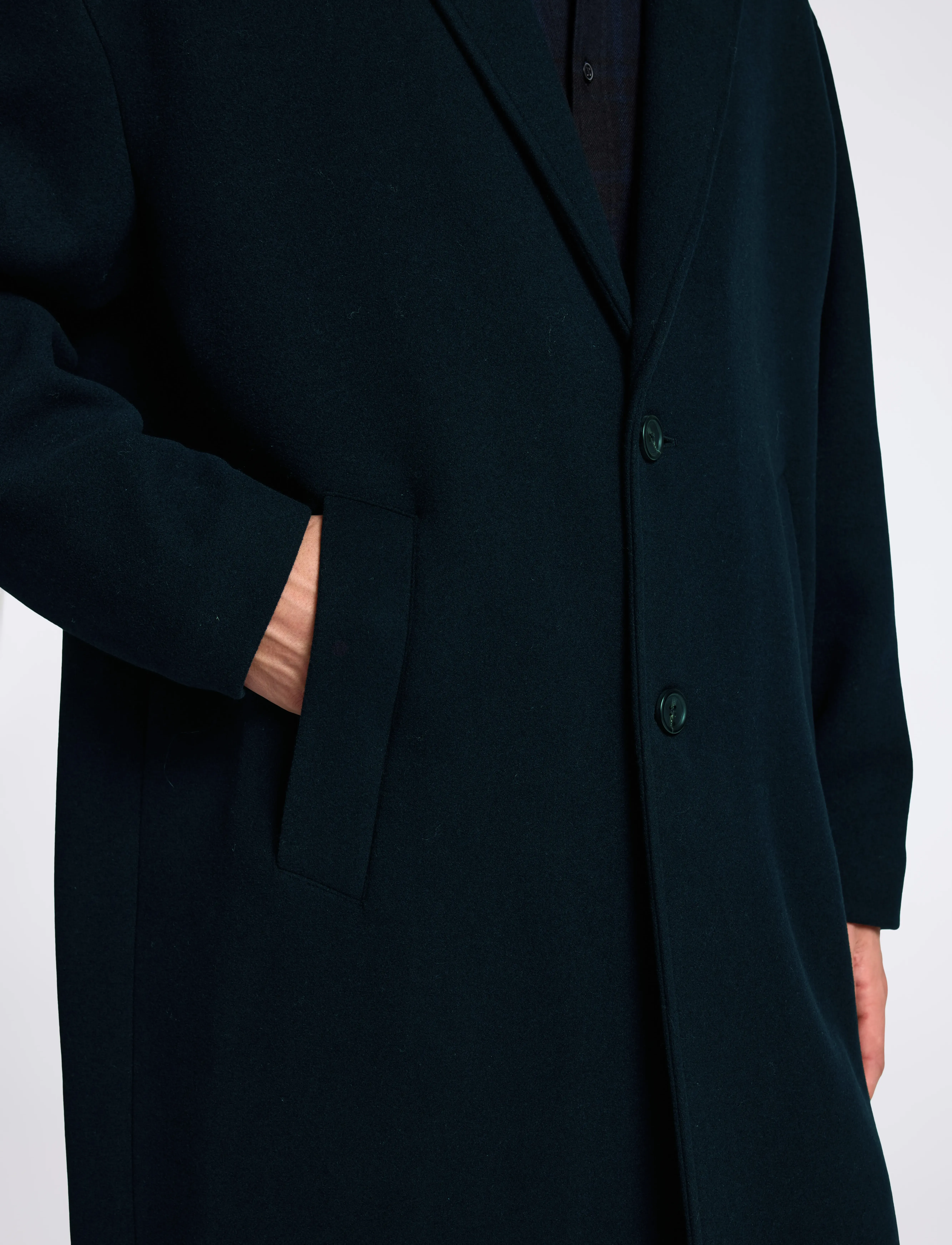 Selected - SLHMILO OVERCOAT - black - 5