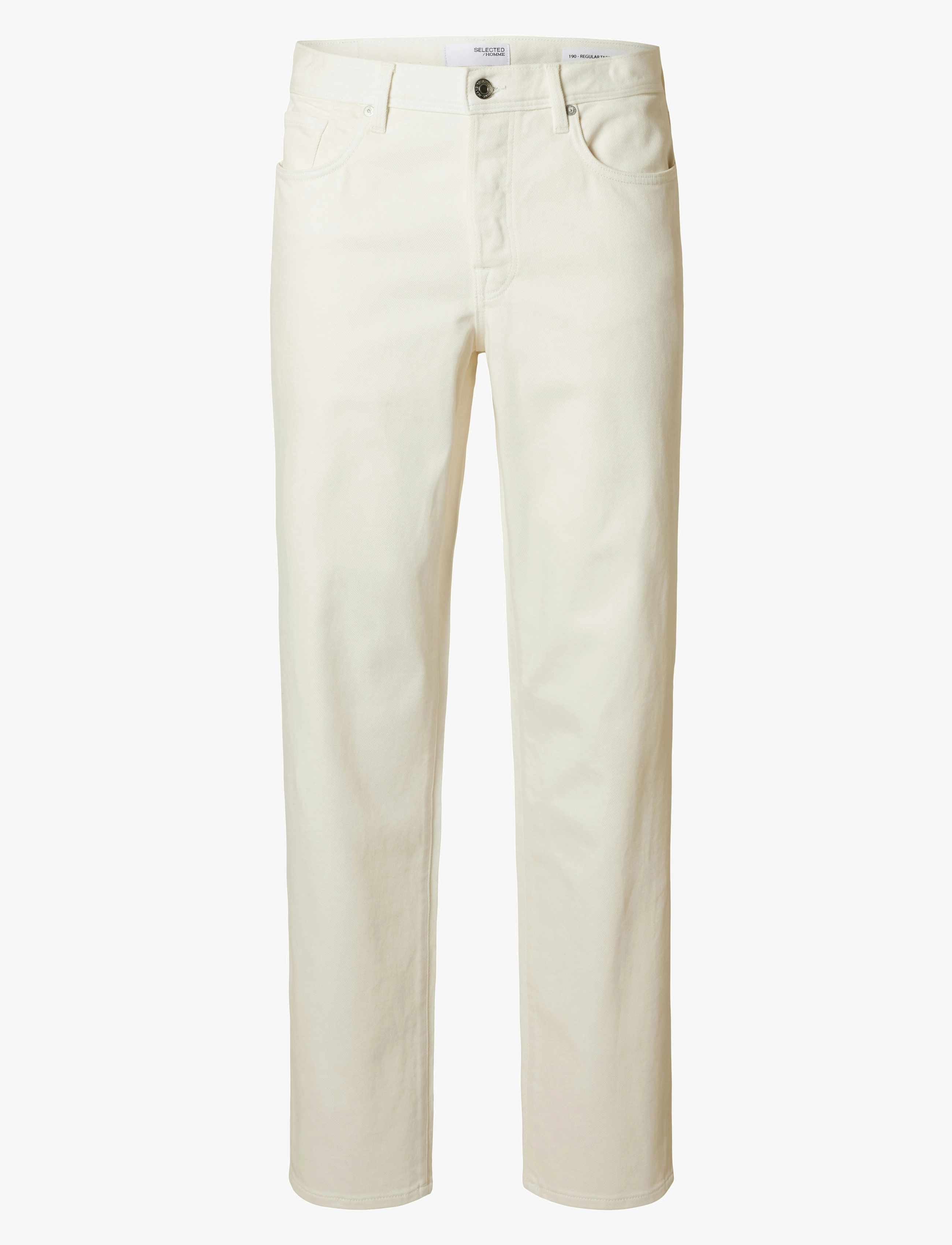 Selected SLH190-REG TAPE COLE 3502 EGRET JNS NOOS - Jeans - EGRET / cream