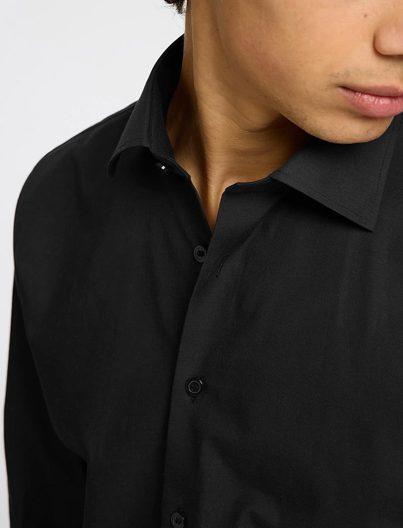 Selected - SLHSLIM-ETHAN SHIRT LS SPREAD NOOS - casual skjorter - black - 5