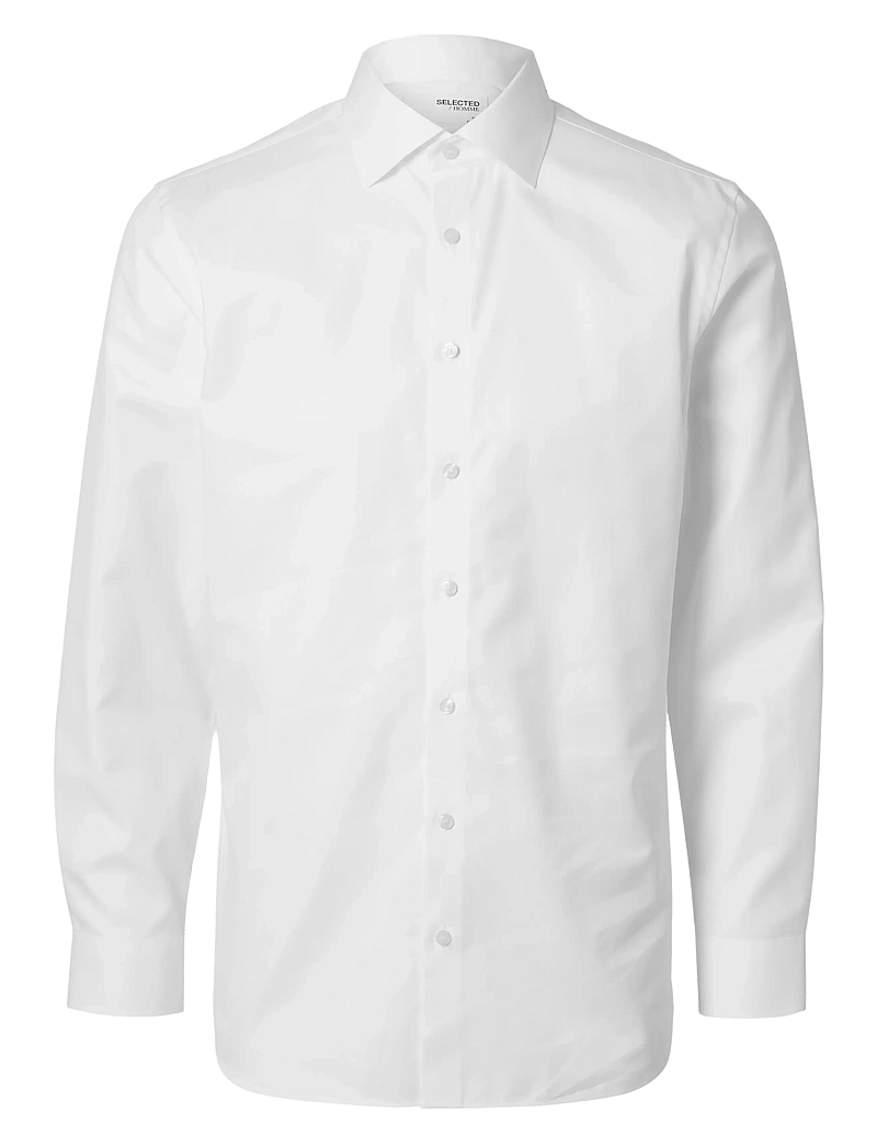 Selected - SLHSLIM-ETHAN SHIRT LS SPREAD NOOS - kasdienio stiliaus marškiniai - bright white - 1