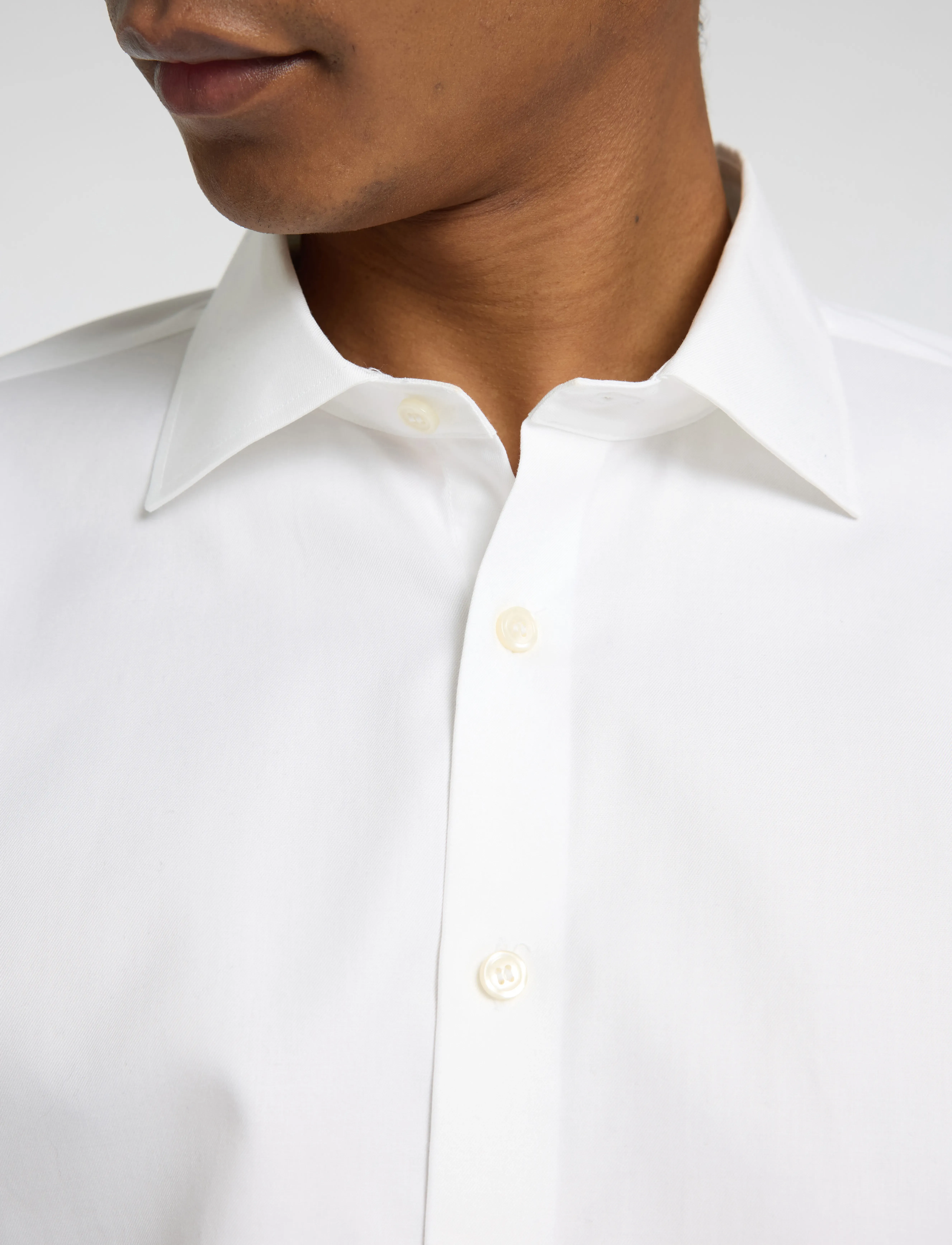 Selected - SLHSLIM-ETHAN SHIRT LS SPREAD NOOS - casual skjorter - bright white - 5