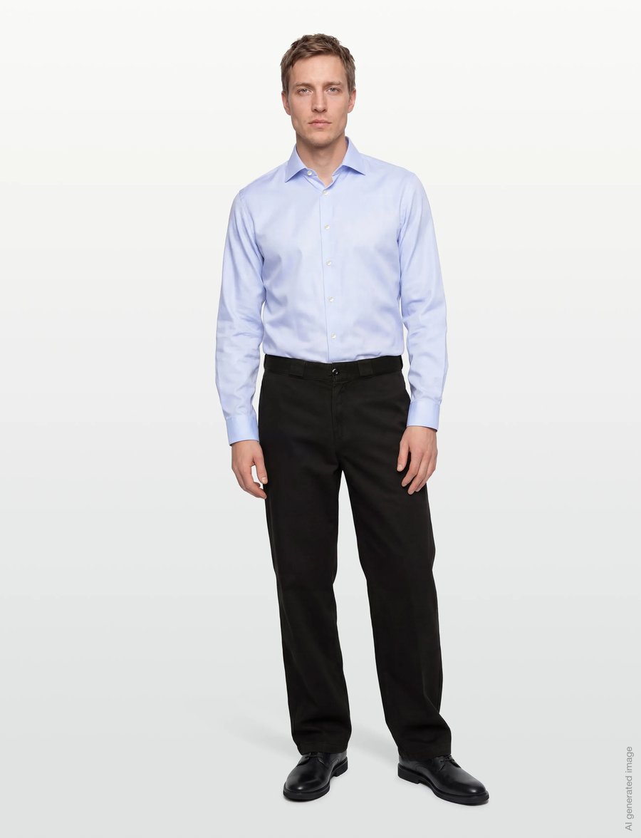 Selected - SLHSLIM-ETHAN SHIRT LS SPREAD NOOS - avslappede skjorter - light blue - 0