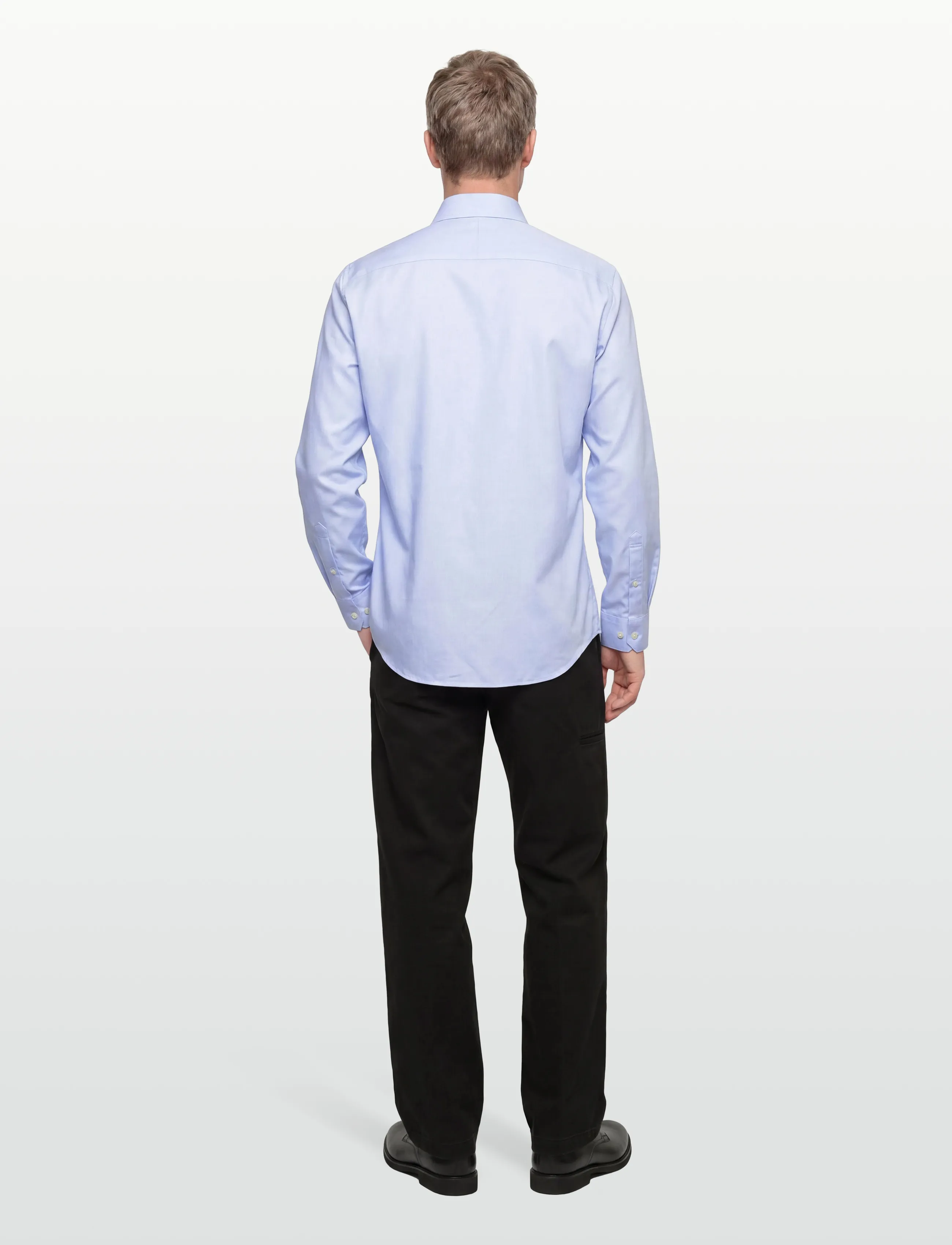 Selected - SLHSLIM-ETHAN SHIRT LS SPREAD NOOS - avslappede skjorter - light blue - 4