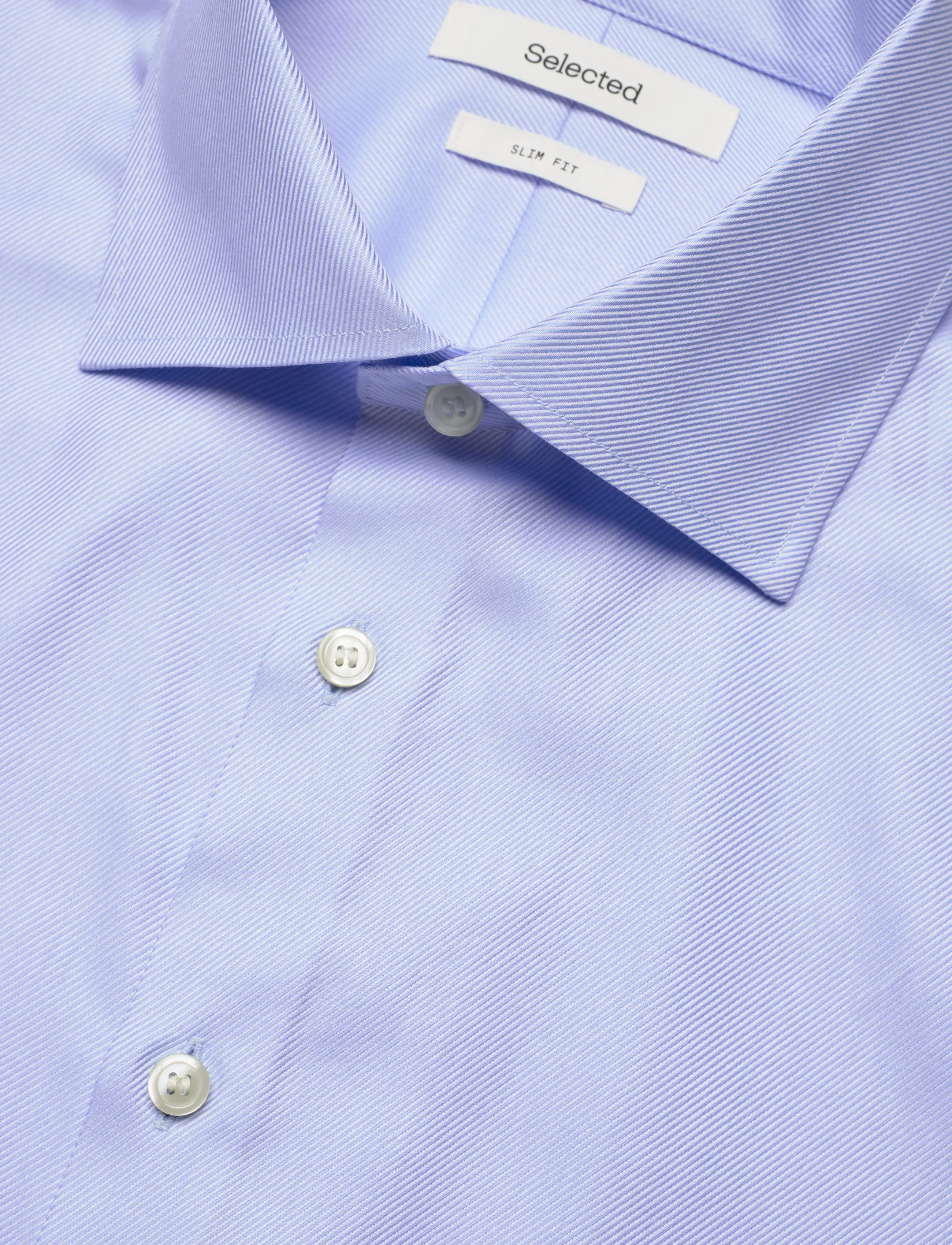 Selected - SLHSLIM-ETHAN SHIRT LS SPREAD NOOS - avslappede skjorter - light blue - 5