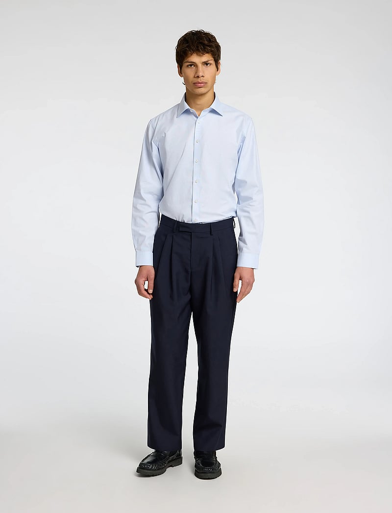 Selected - SLHSLIM-ETHAN SHIRT LS SPREAD NOOS - casual skjorter - light blue - 3