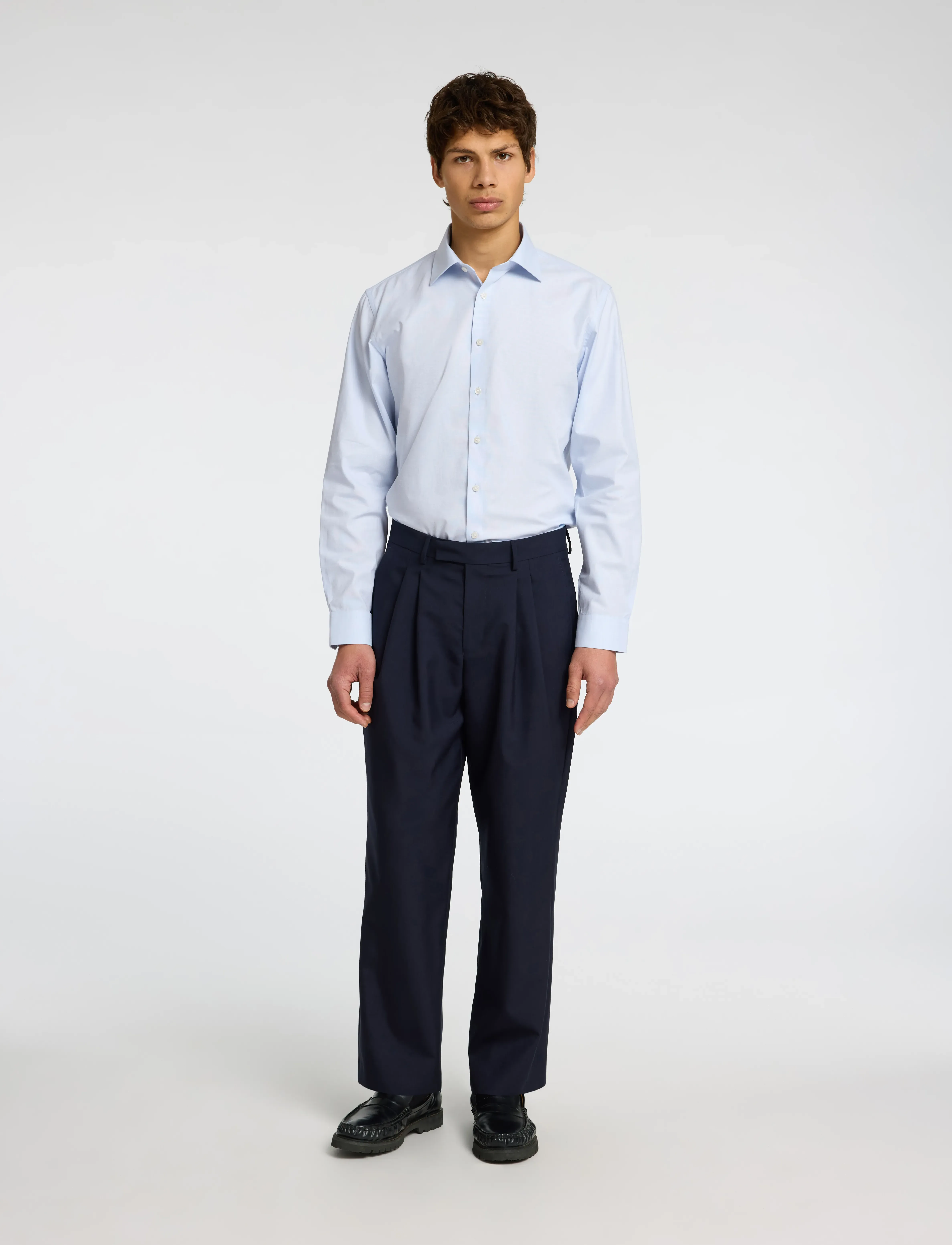 Selected - SLHSLIM-ETHAN SHIRT LS SPREAD NOOS - casual skjorter - light blue - 3