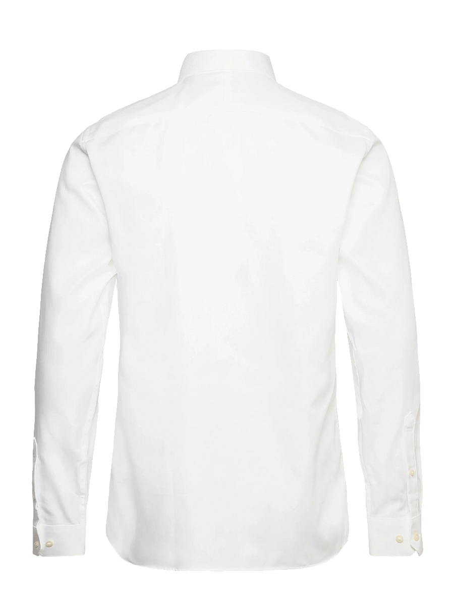 Selected - SLHSLIM-ETHAN SHIRT LS SPREAD NOOS - casual overhemden - white - 2