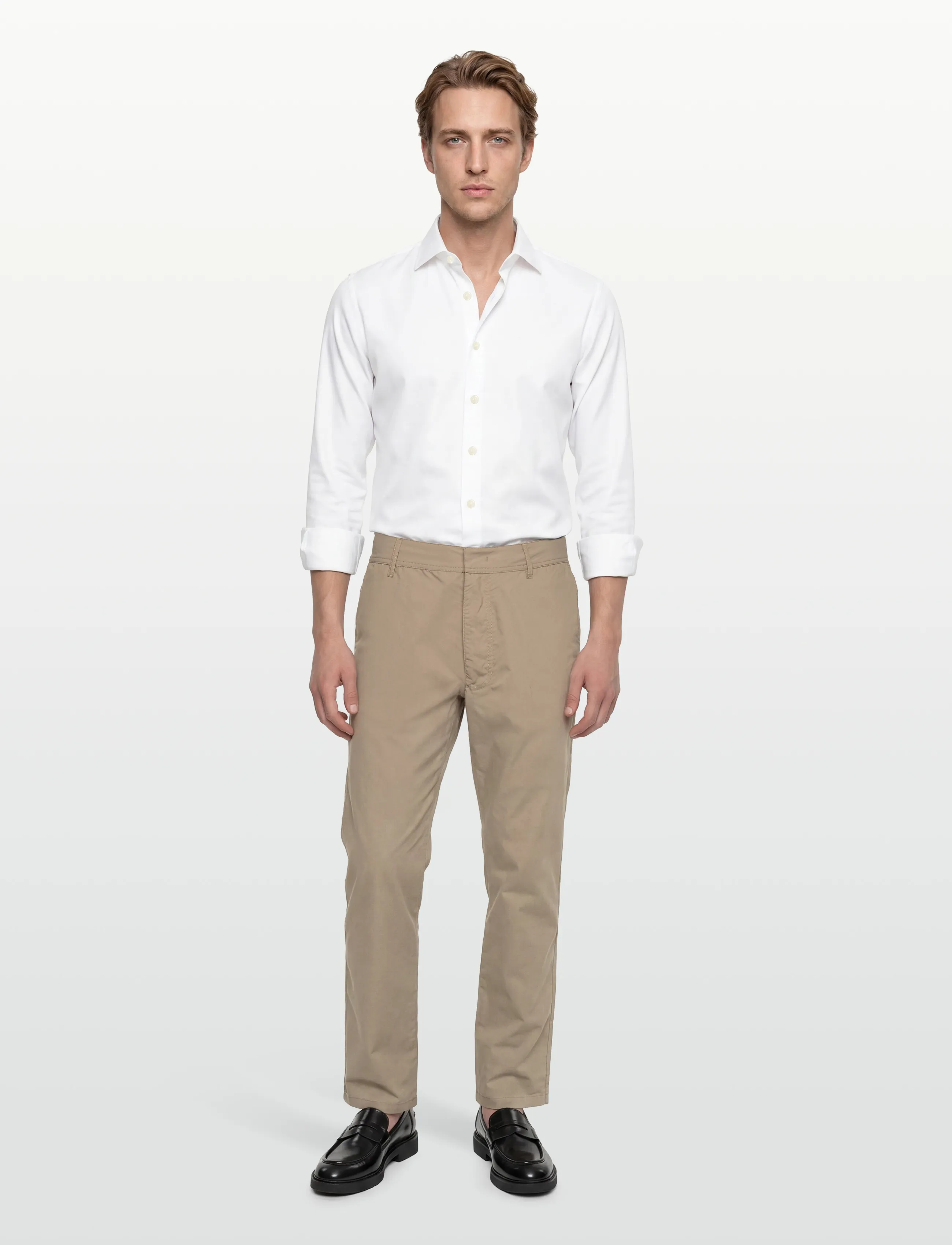 Selected SLHSLIM-ETHAN SHIRT LS SPREAD NOOS - Casual skjortor - WHITE / white