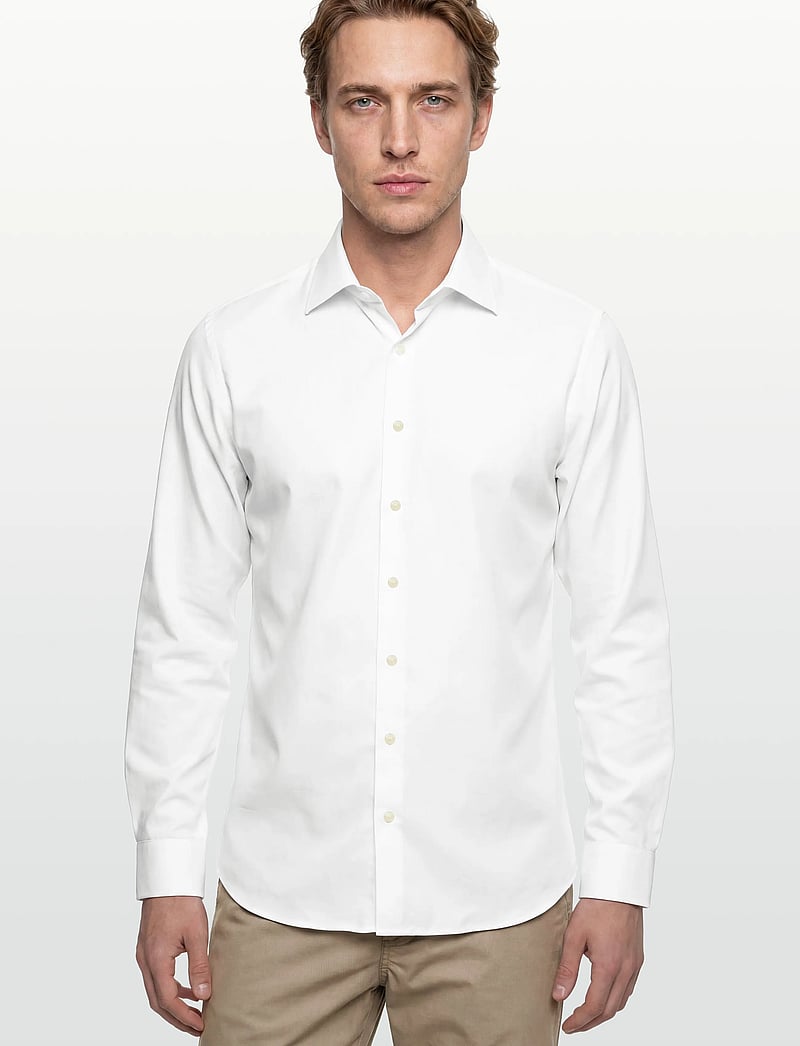 Selected - SLHSLIM-ETHAN SHIRT LS SPREAD NOOS - casual shirts - white - 3