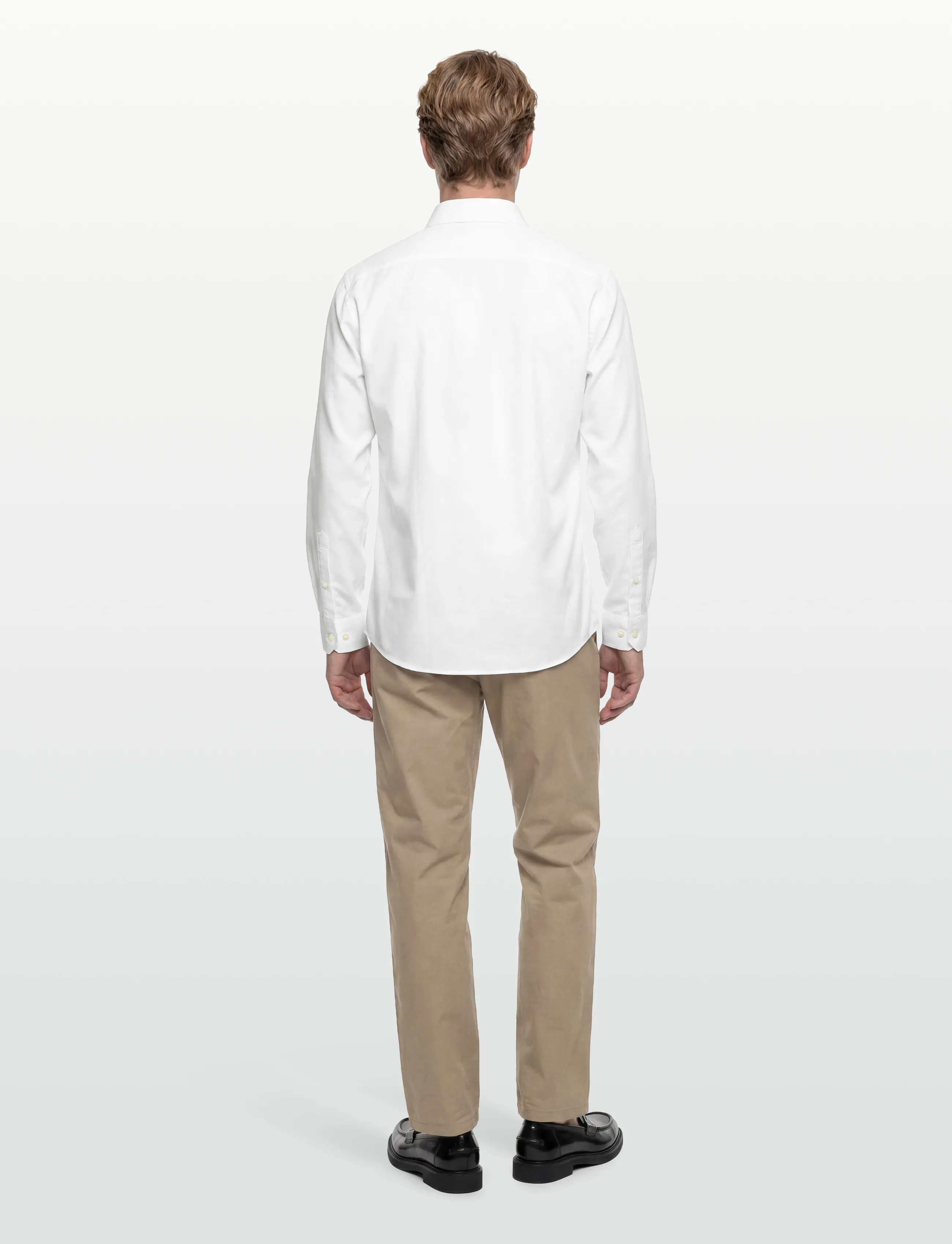 Selected - SLHSLIM-ETHAN SHIRT LS SPREAD NOOS - casual overhemden - white - 4