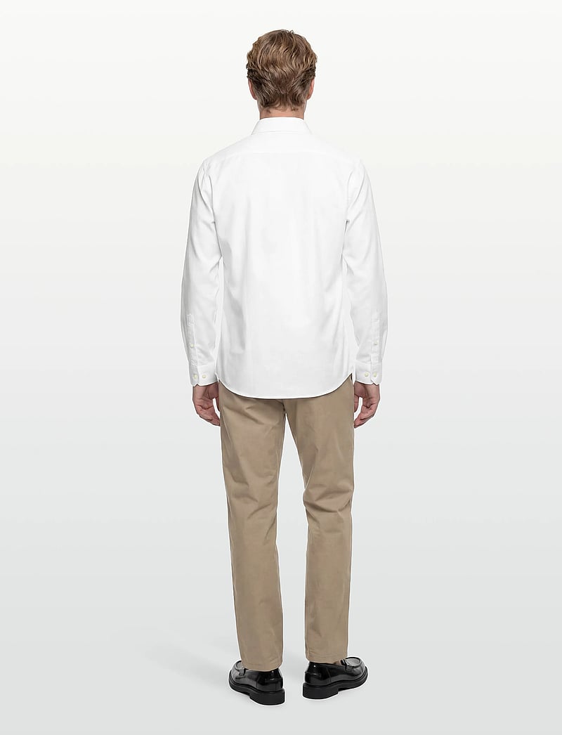 Selected - SLHSLIM-ETHAN SHIRT LS SPREAD NOOS - casual shirts - white - 4