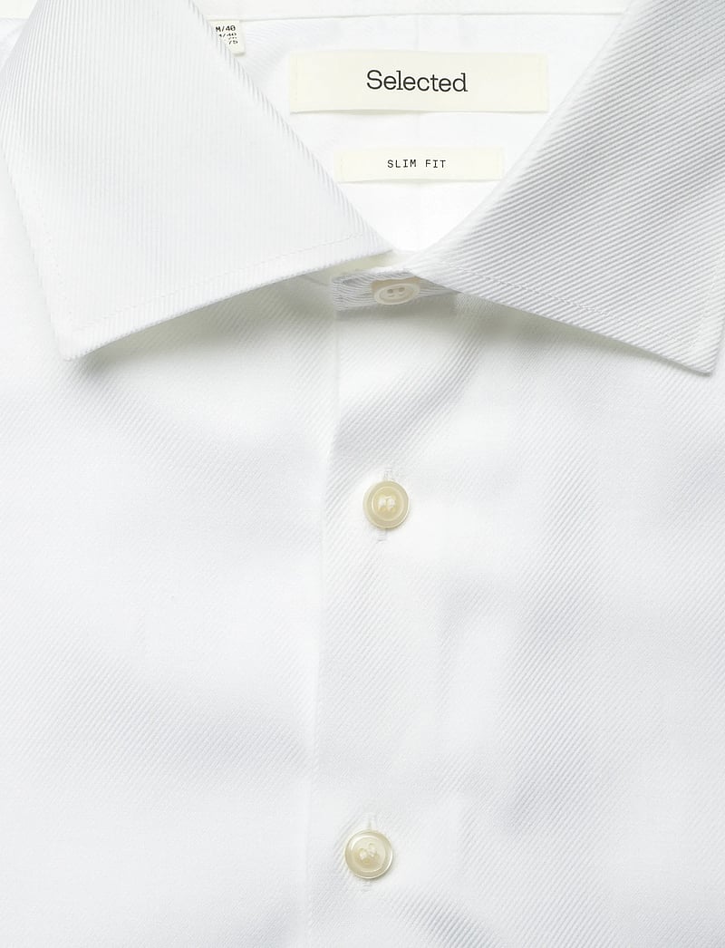 Selected - SLHSLIM-ETHAN SHIRT LS SPREAD NOOS - casual hemden - white - 2