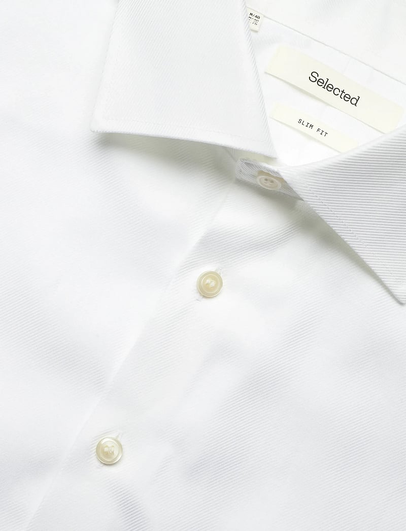 Selected - SLHSLIM-ETHAN SHIRT LS SPREAD NOOS - casual hemden - white - 3