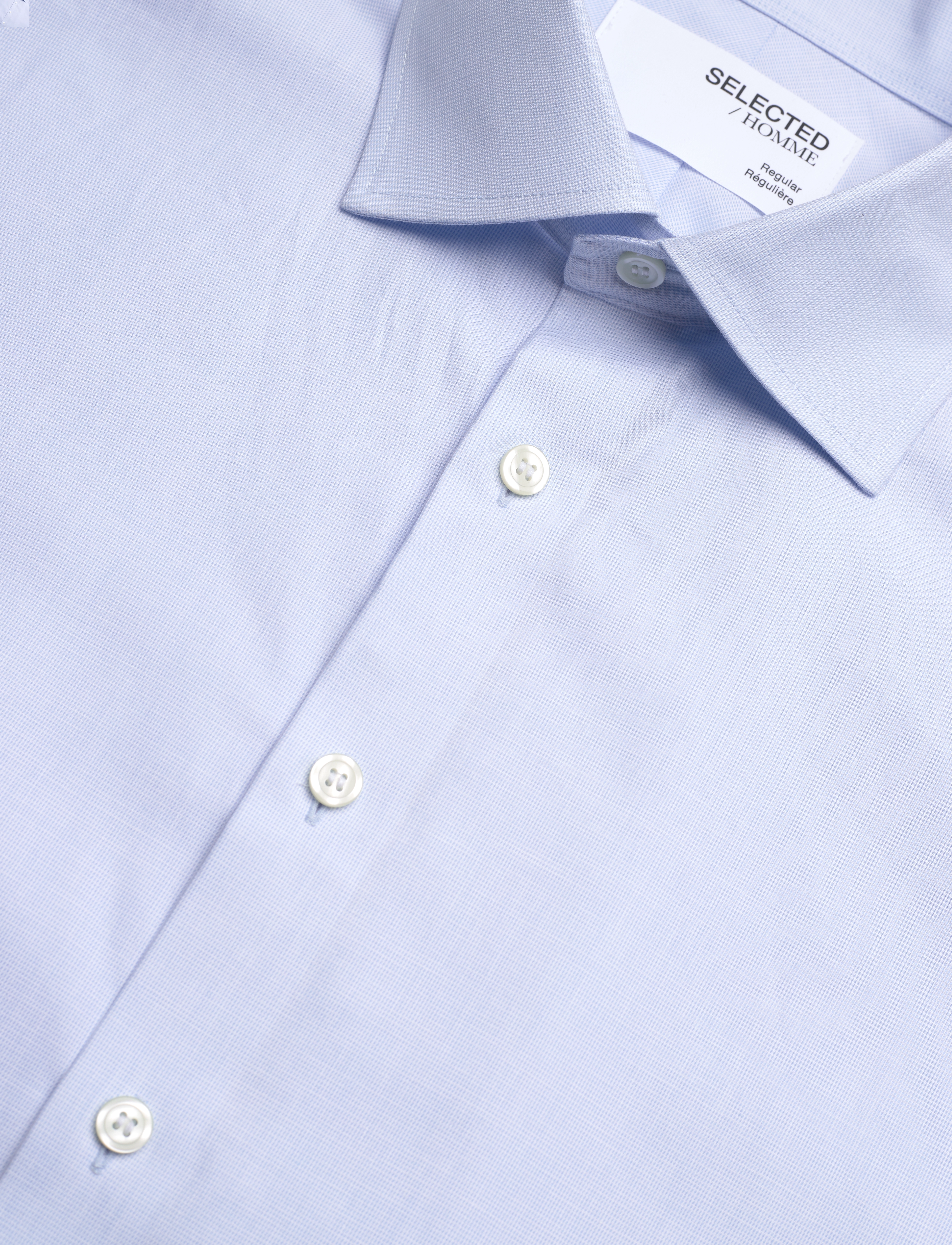 Selected - SLHREG-ETHAN SHIRT LS SPREAD NOOS - light blue - 3