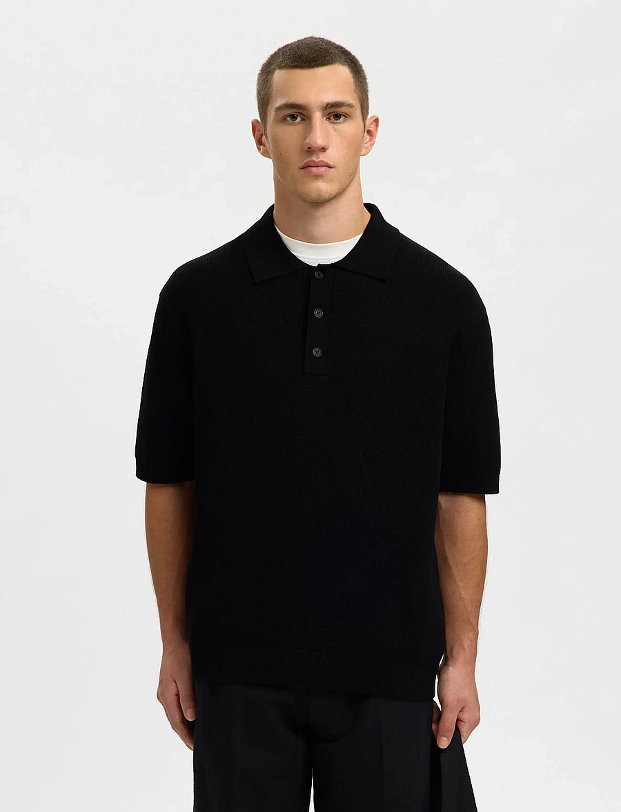 Selected - SLM-LEROY LINEN BLEND OVERSHIRT LS NOOS - feriefavoritter - black - 0