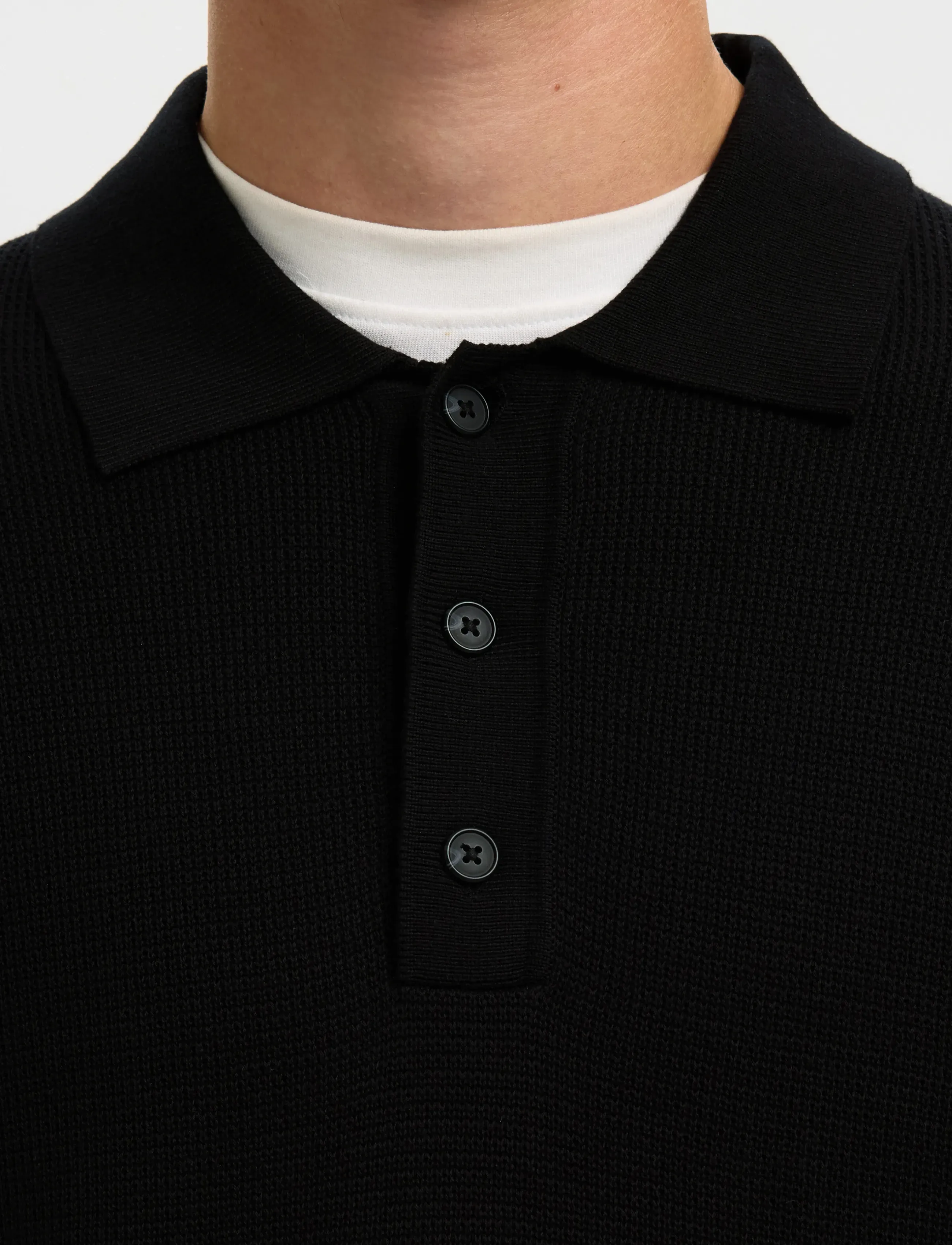 Selected - SLM-LEROY LINEN BLEND OVERSHIRT LS NOOS - feriefavoritter - black - 4