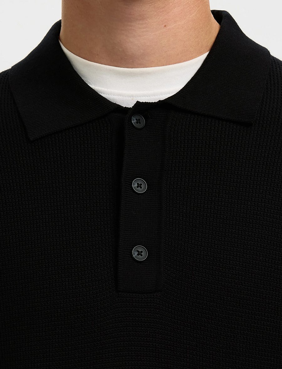 Selected - SLM-LEROY LINEN BLEND OVERSHIRT LS NOOS - feriefavoritter - black - 4