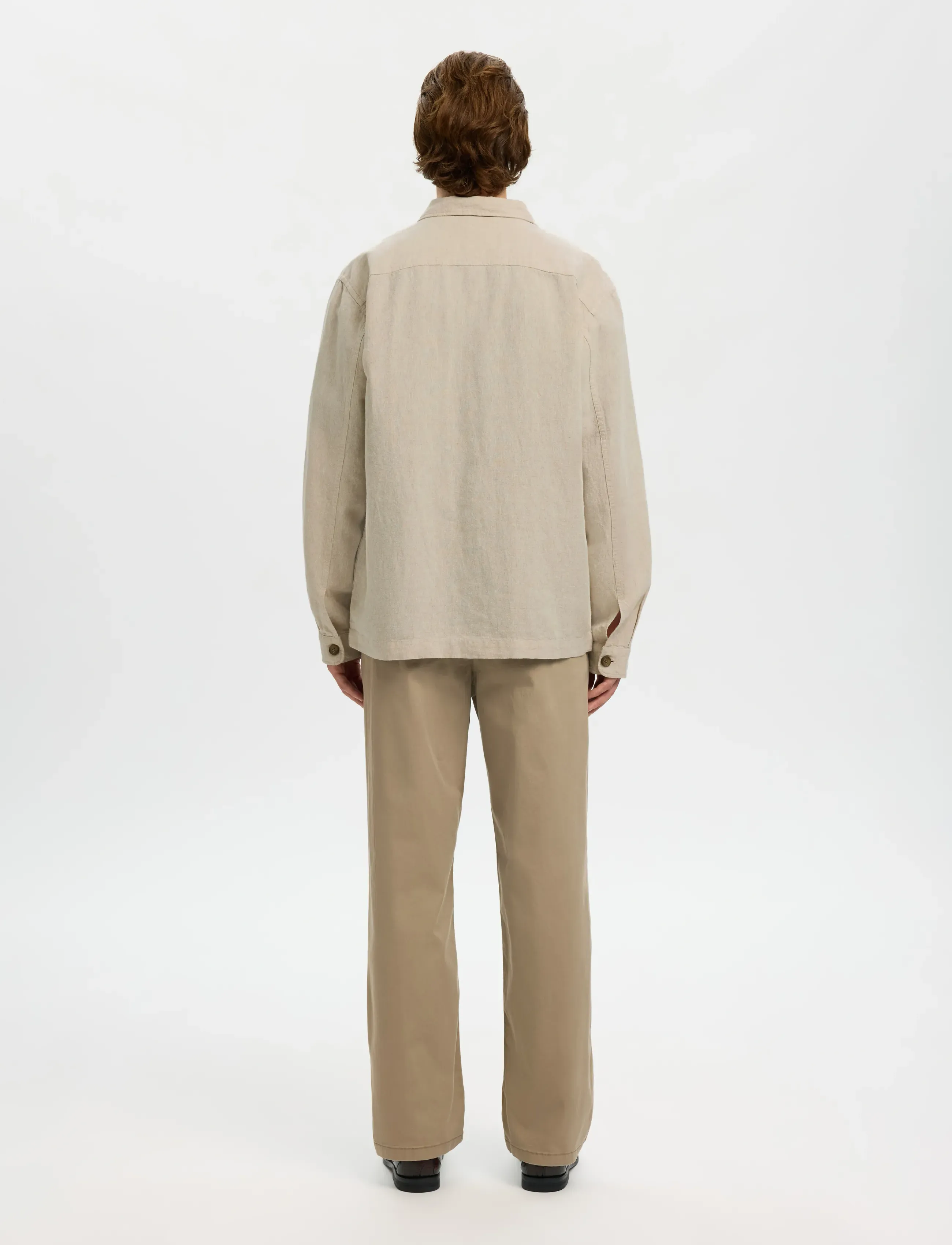 Selected - SLM-LEROY LINEN BLEND OVERSHIRT LS NOOS - vacation essentials - pure cashmere - 2