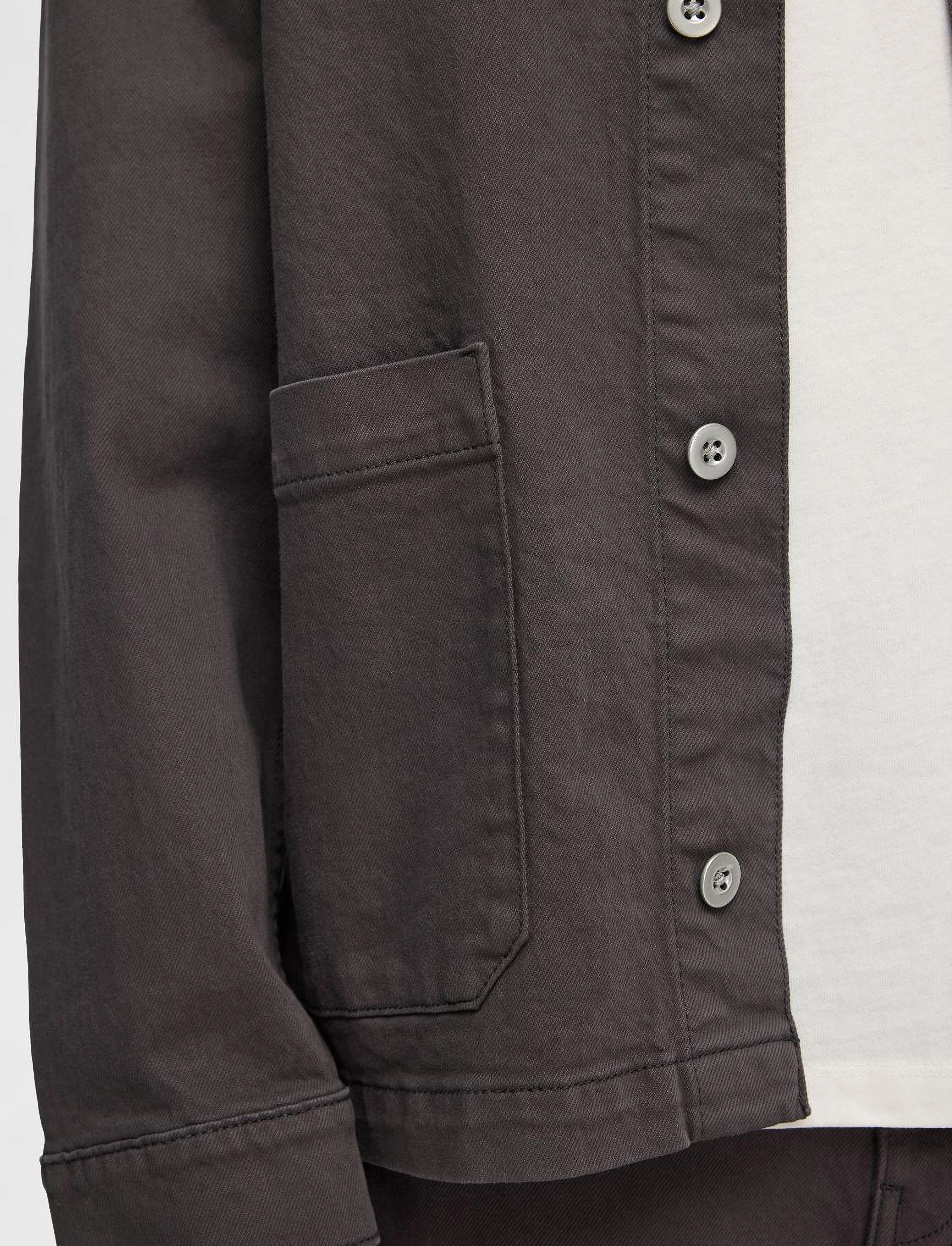 Selected Homme - SLHBOXY-CARPENTER OVERSHIRT EX - volcanic ash - 4