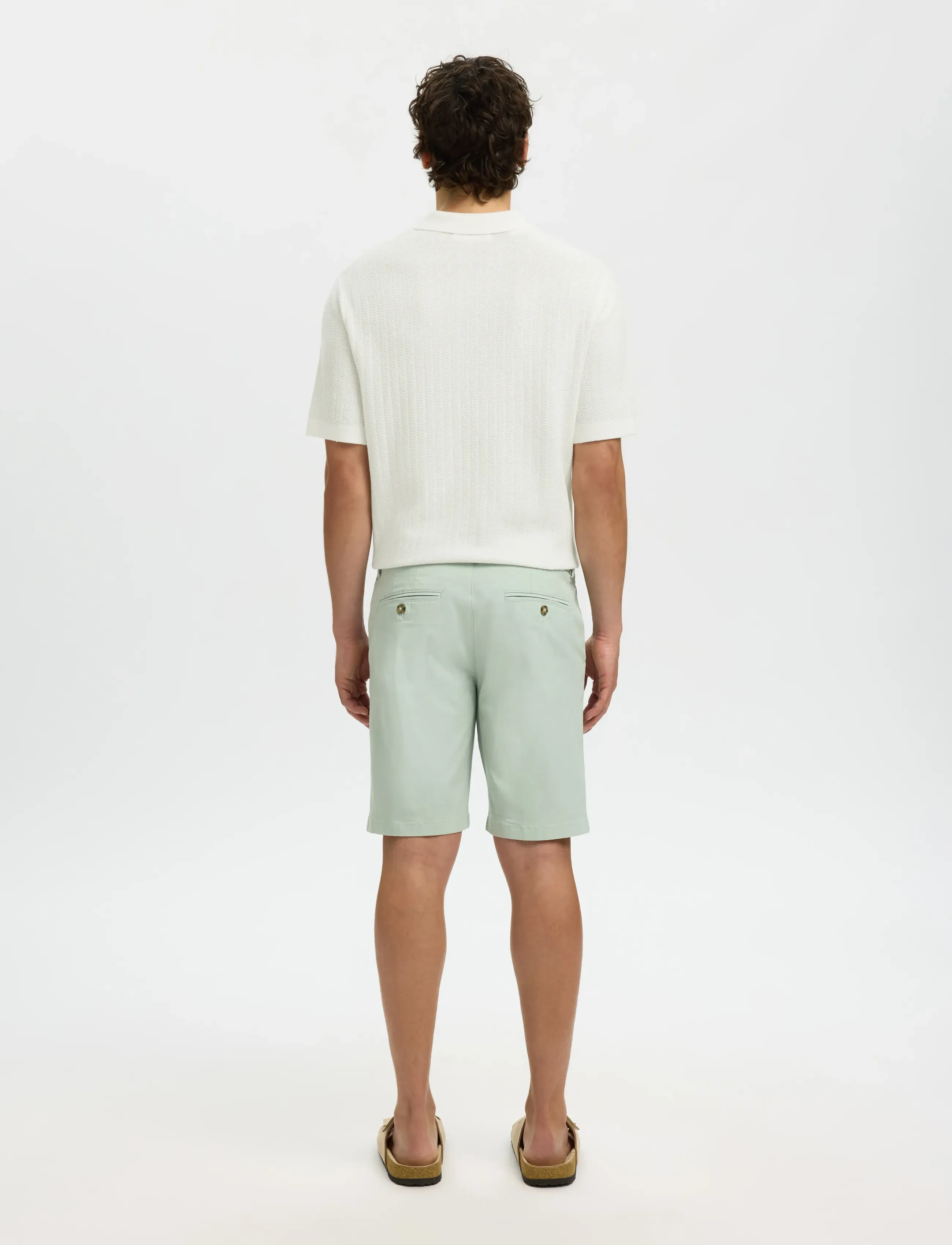 Slmcran Ss Knit Structure Zip Polo Noos 2