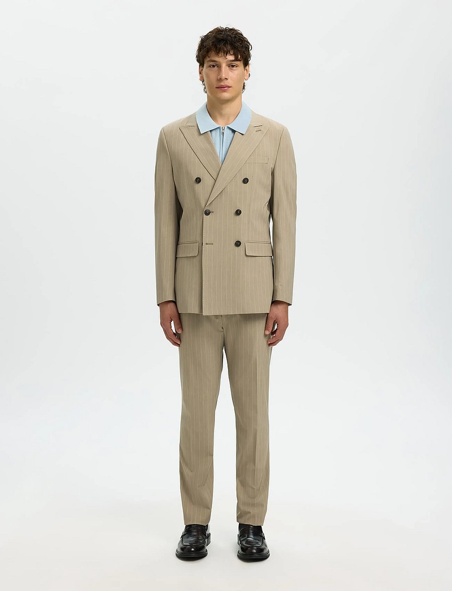 Selected - SLMCRAN SS KNIT STRUCTURE ZIP POLO NOOS - polostrik - skyway - 5