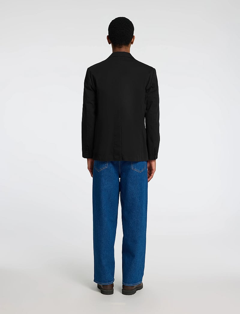 Selected - SLHREG-GLEN WASHED BLZ - Ühe rinnatisega pintsakud - black - 2