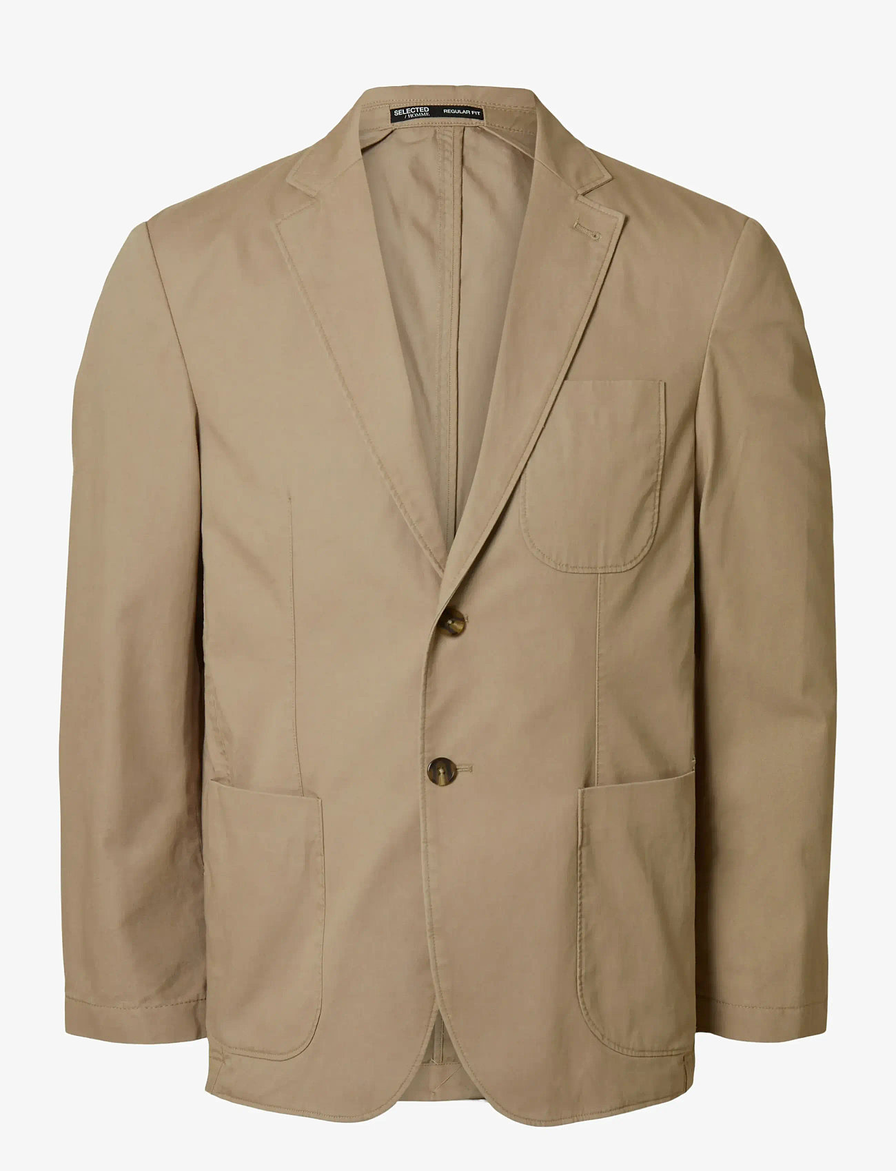 Selected - SLHREG-GLEN WASHED BLZ - single breasted blazers - chinchilla - 1