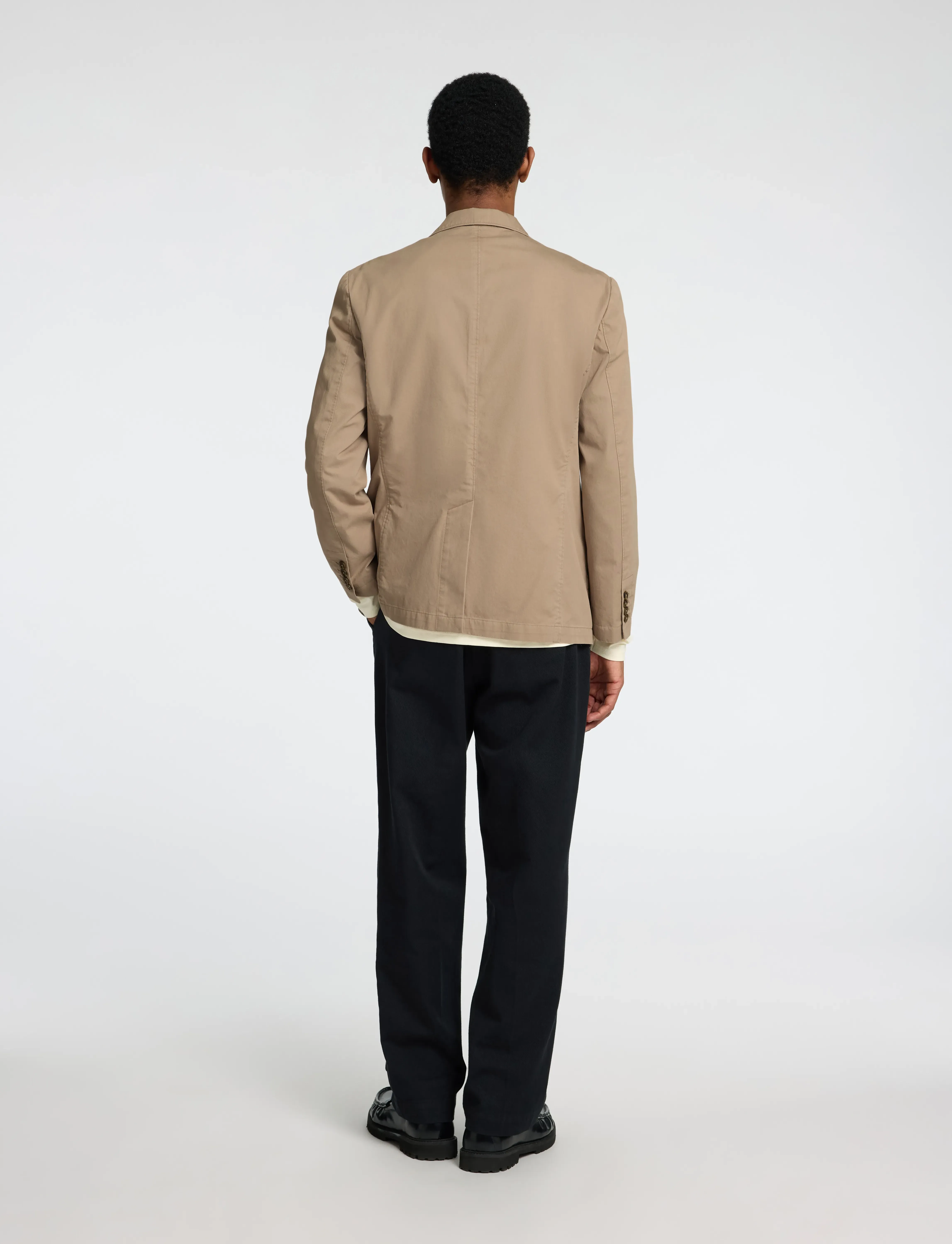 Selected - SLHREG-GLEN WASHED BLZ - chinchilla - 2