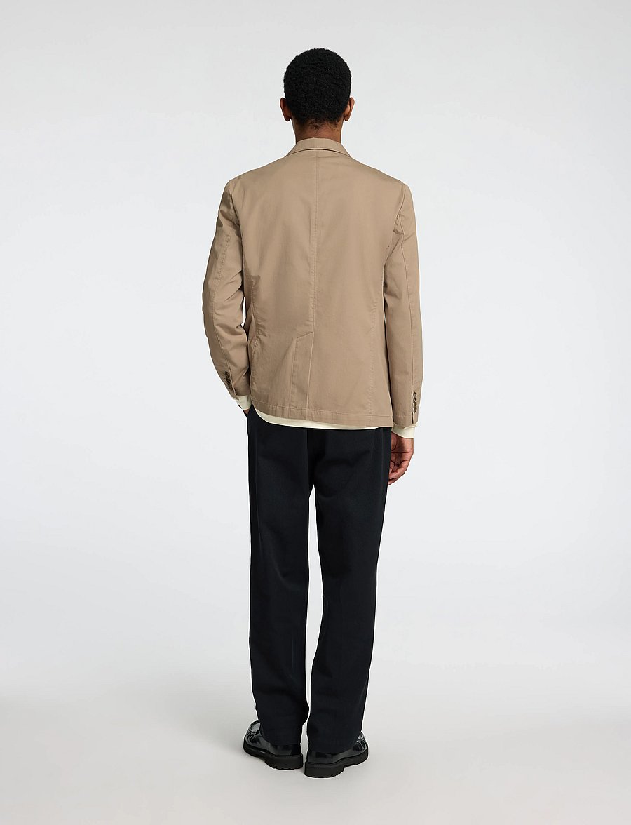 Selected - SLHREG-GLEN WASHED BLZ - chinchilla - 2