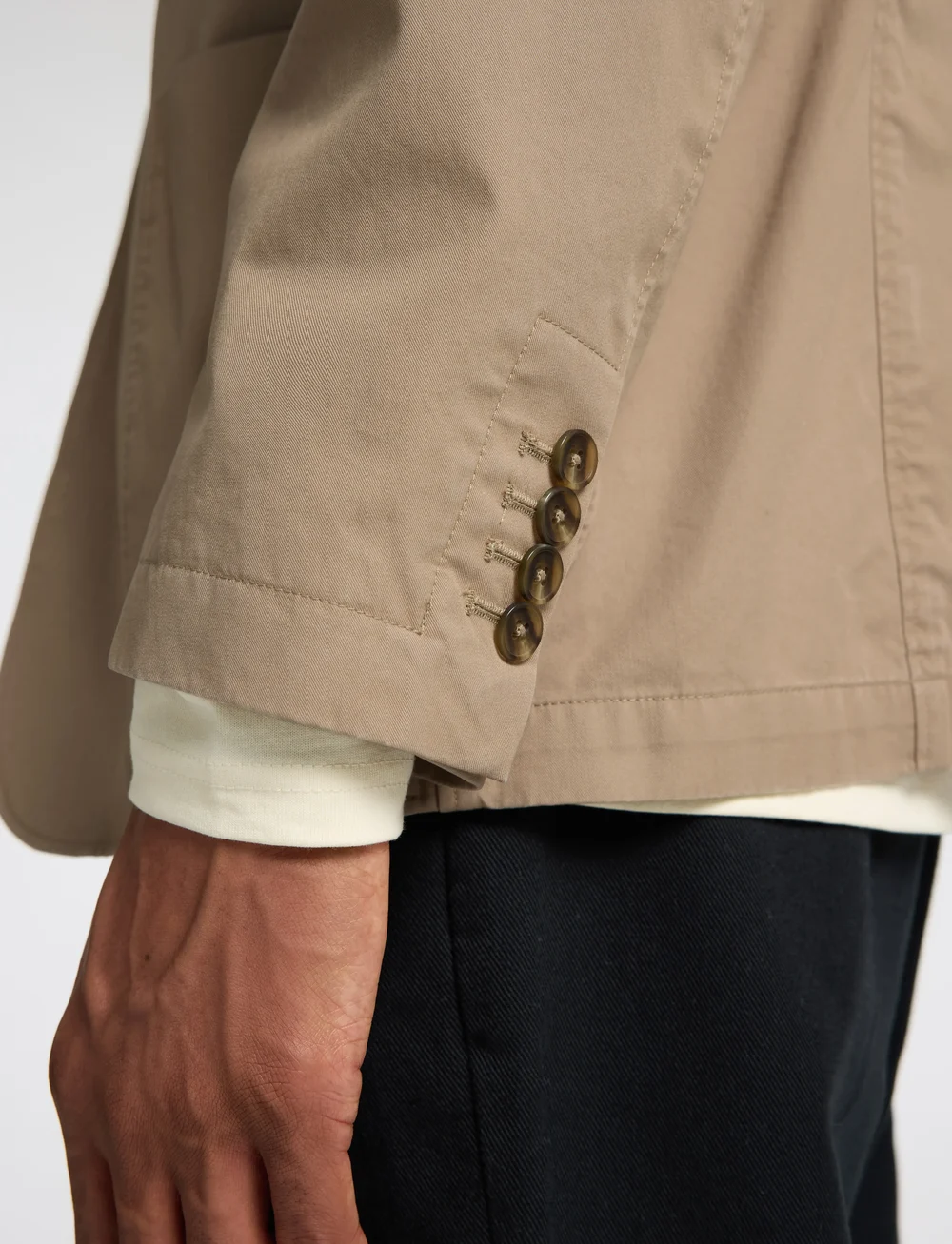 Selected - SLHREG-GLEN WASHED BLZ - single breasted blazers - chinchilla - 3