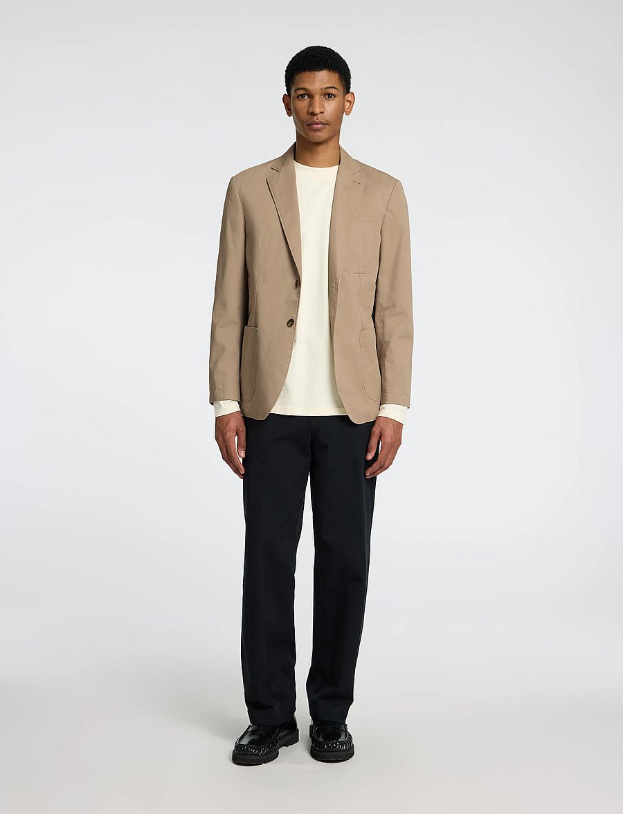 Selected - SLHREG-GLEN WASHED BLZ - chinchilla - 4