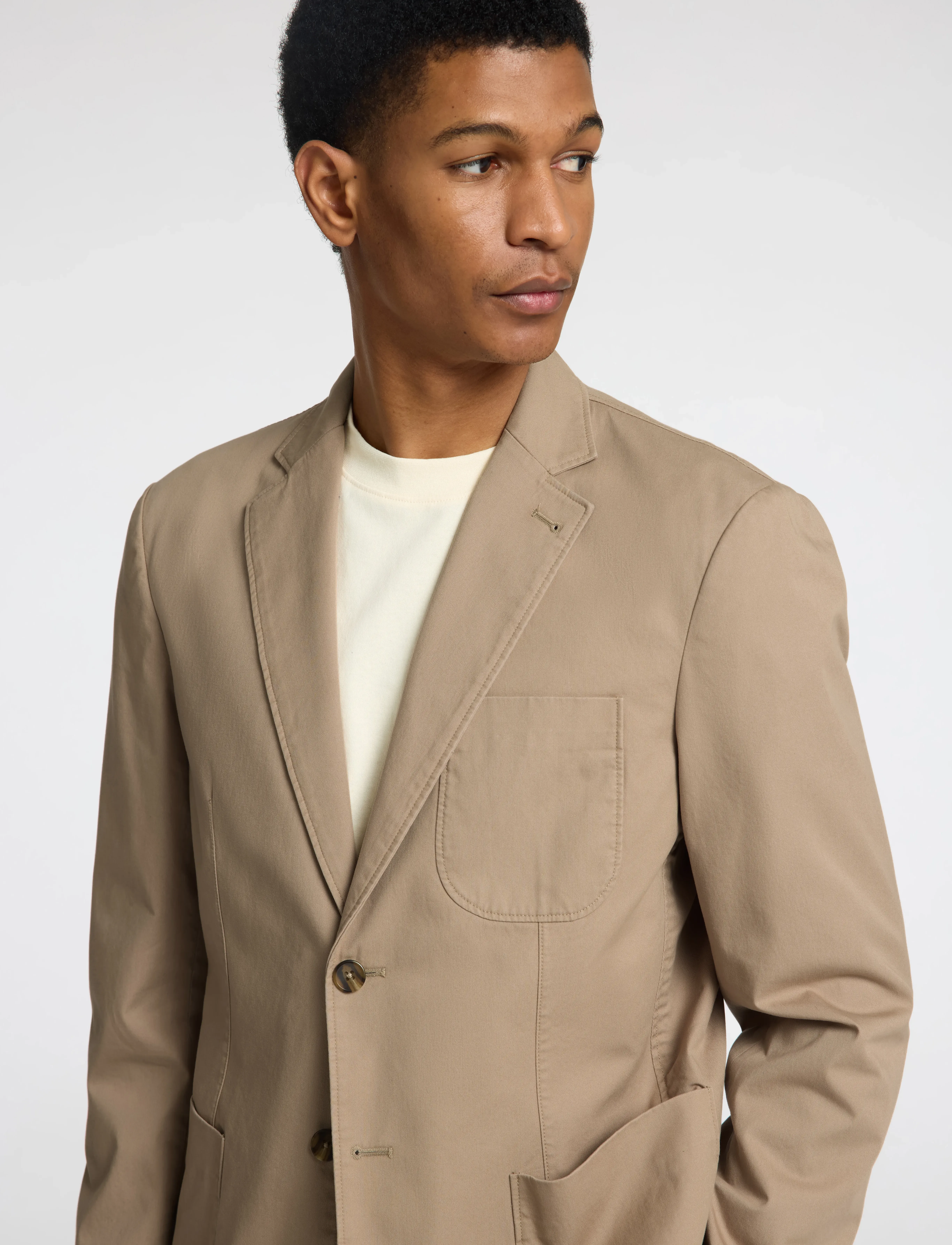 Selected - SLHREG-GLEN WASHED BLZ - chinchilla - 5