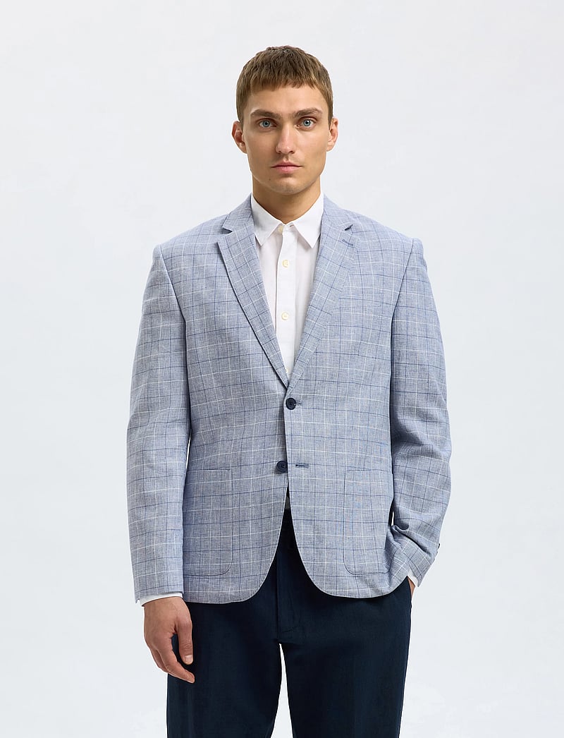 Selected - SLHREG-MALIK SUN DSGN BLZ - einreiher - light blue - 0