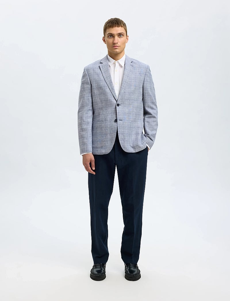 Selected - SLHREG-MALIK SUN DSGN BLZ - einreiher - light blue - 5