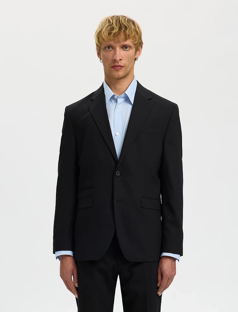 Selected - SLMREG-NEIL BLZ - enkeltradede blazere - black - 0