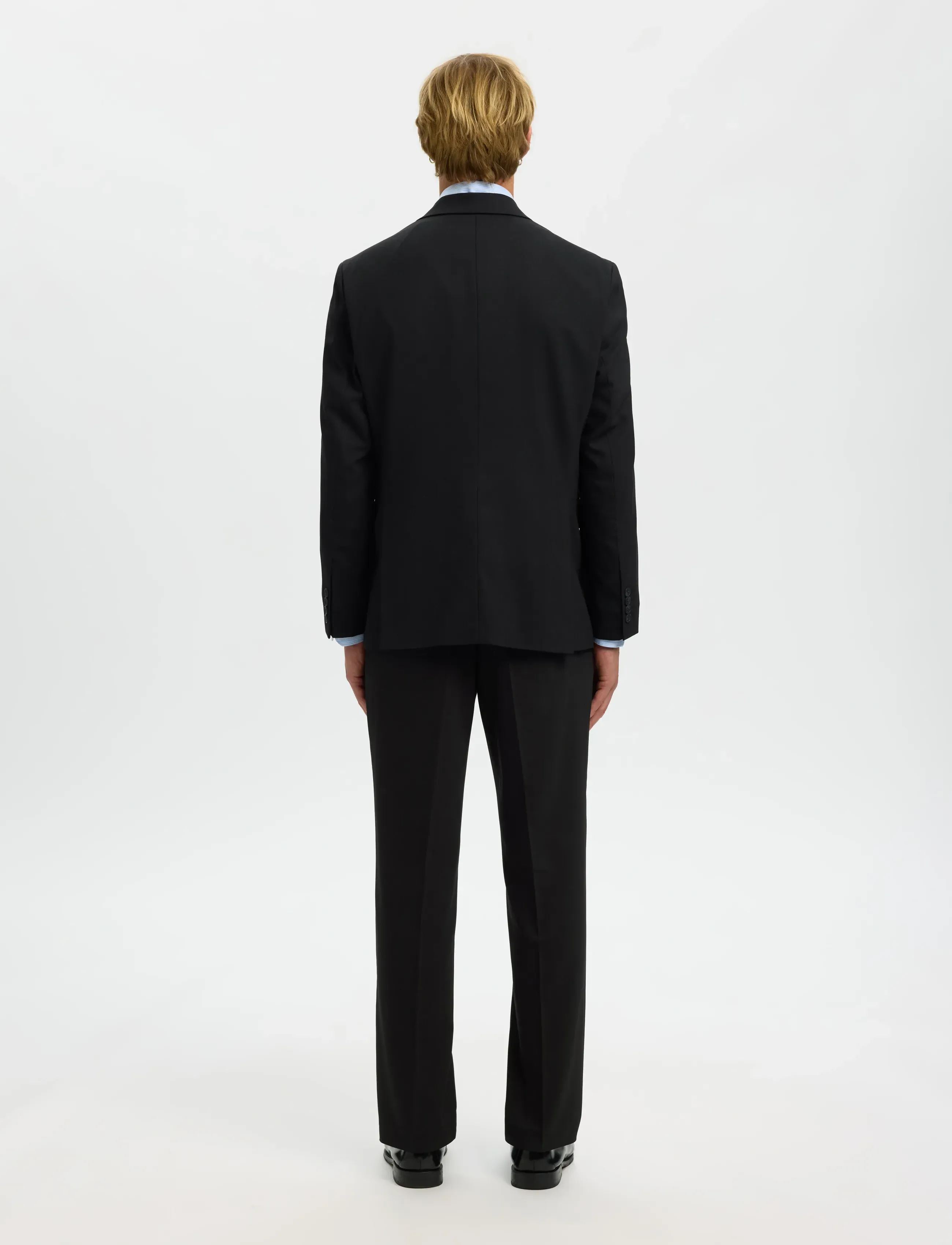 Selected - SLMREG-NEIL BLZ - einreiher - black - 2